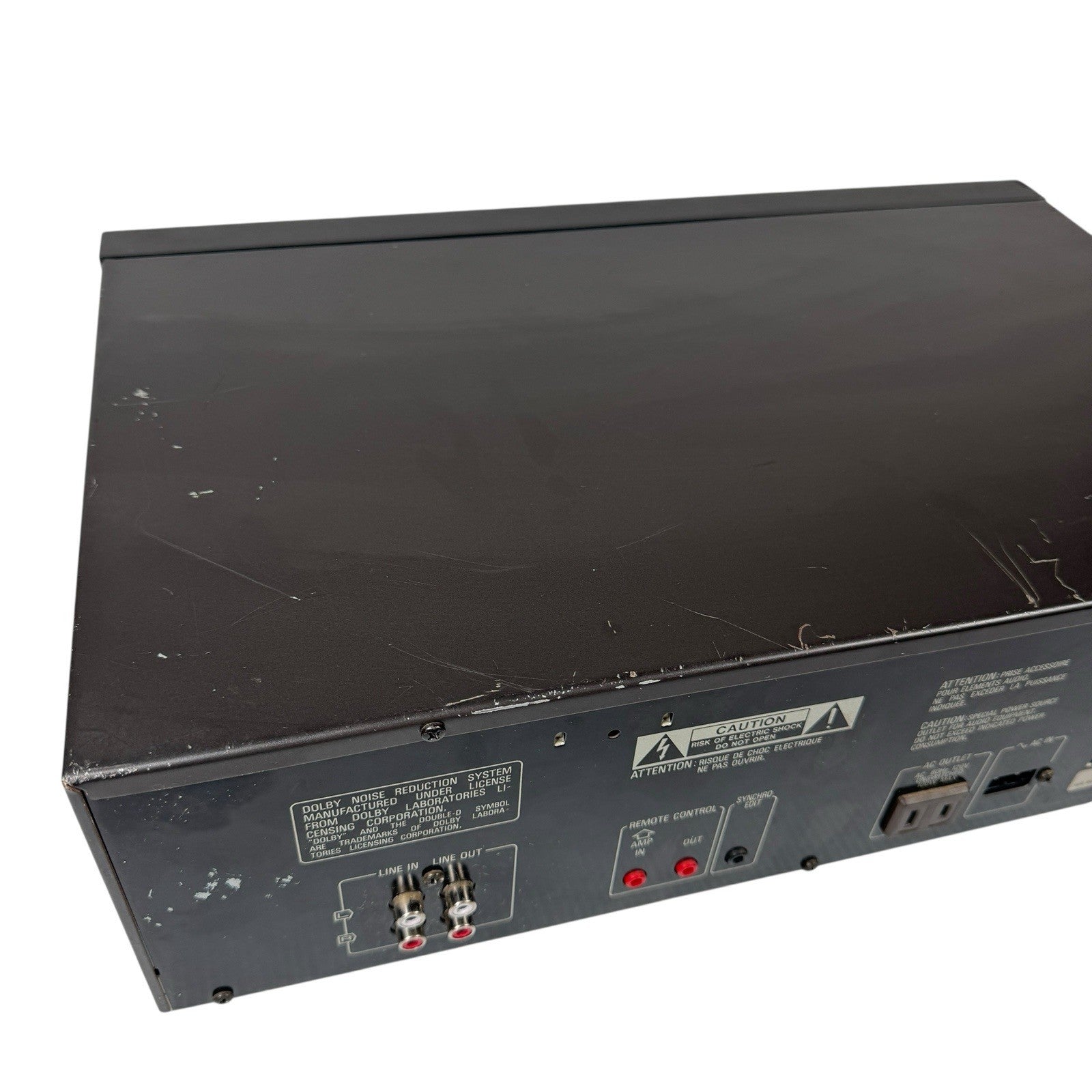Technics RS-TR167 Dual Cassette Deck Auto-Reverse Playback Record Tested Working