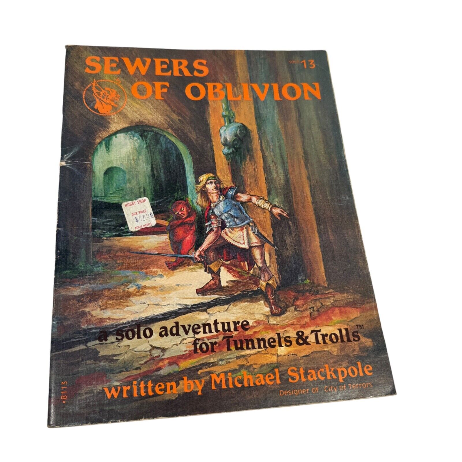 Sewers of Oblivion Solo 13 Solitaire Adventure Tunnels & Trolls 1st Print 1980