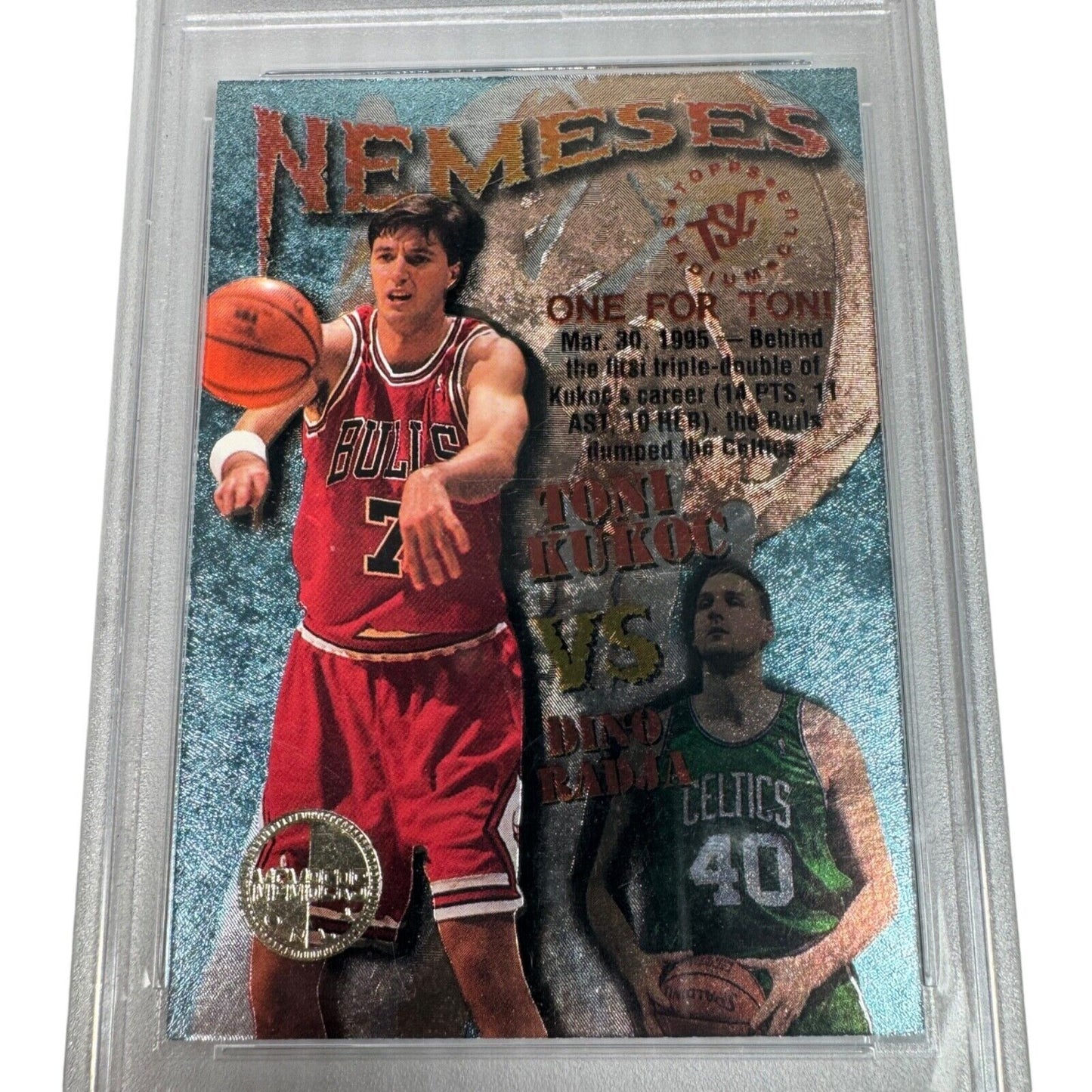 1995-96 Stadium Club #N9 Toni Kukoc / Dino Radja Nemeses Members Only Pop 2