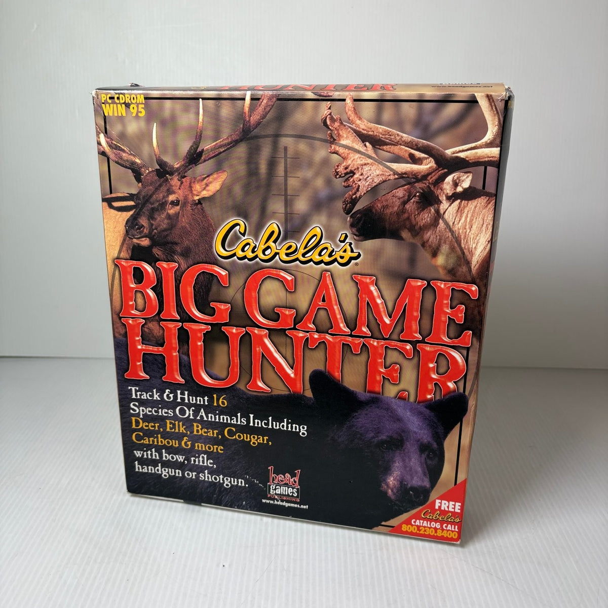 Cabela's Big Game Hunter Big Box PC CD-ROM Windows 95 Hunting Video Game FPS