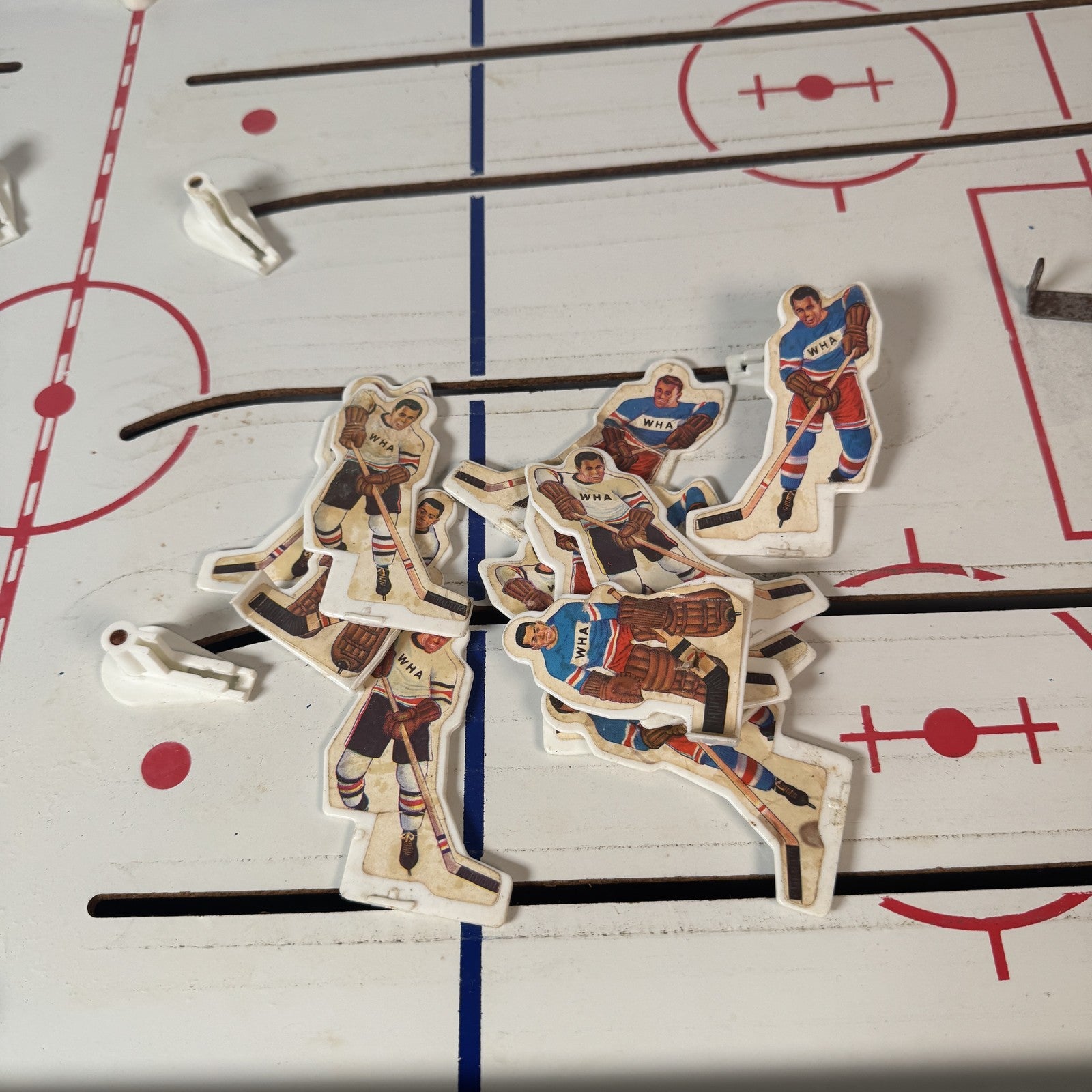 Vintage Bobby Hull Hockey Game Table WHA Players Tin Canada 1970s Arcade Toy