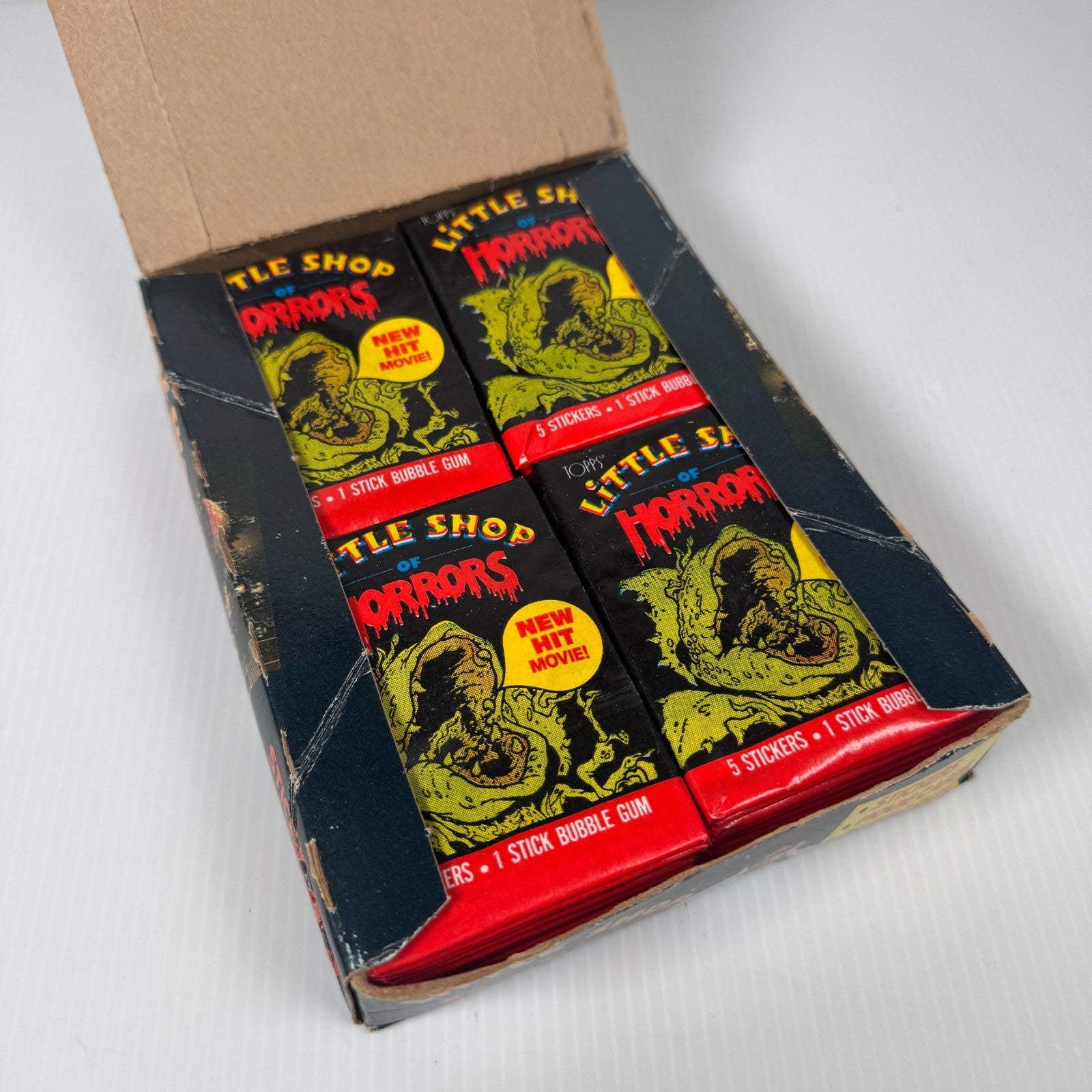 Little Shop of Horrors 1986 Topps Sticker & Movie Cards Box of 36 Sealed Packs