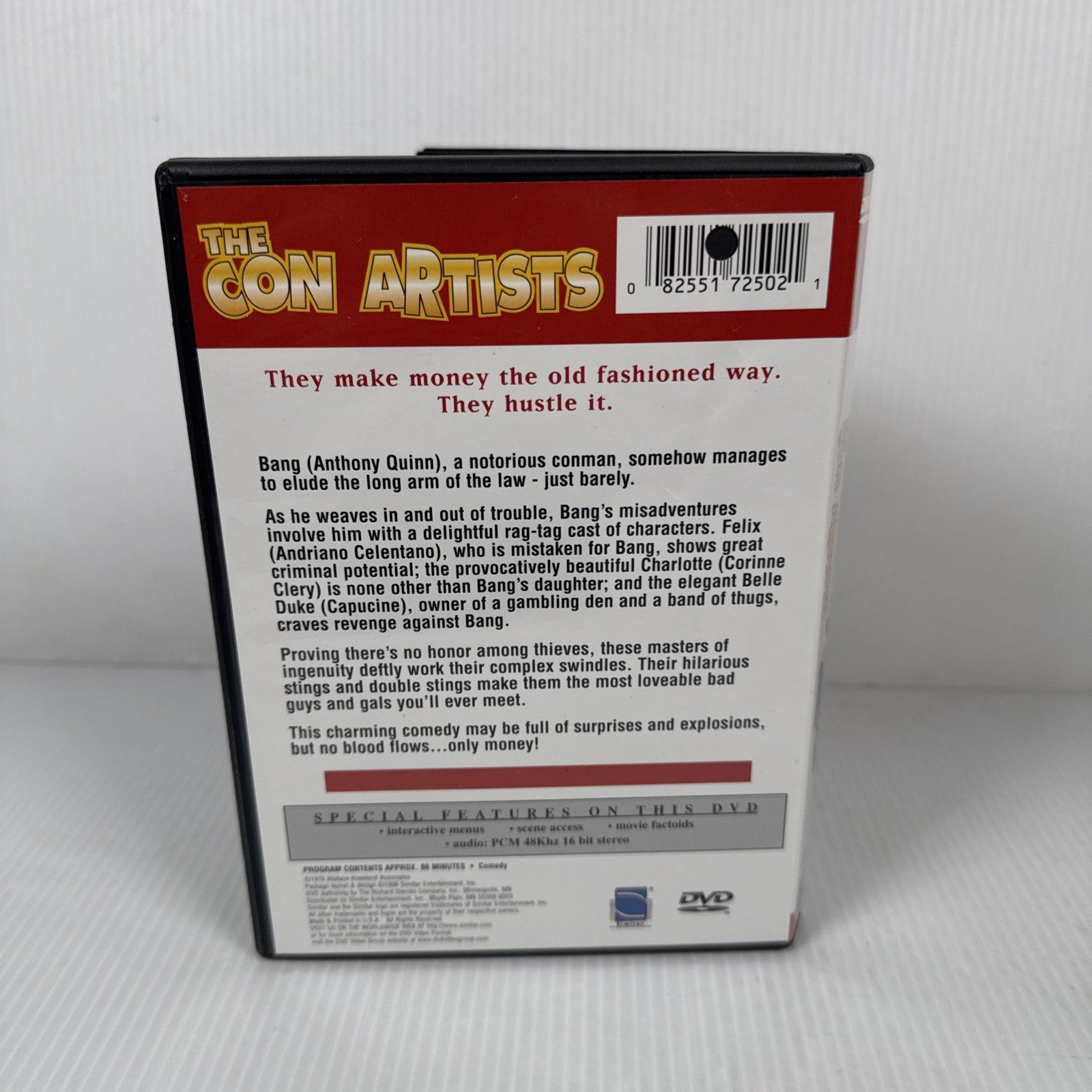 The Con Artists DVD Crime Movie Anthony Quinn Capucine