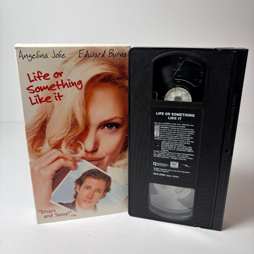 Life or Something Like It VHS Angelina Jolie Edward Burns 2002 Romantic Comedy