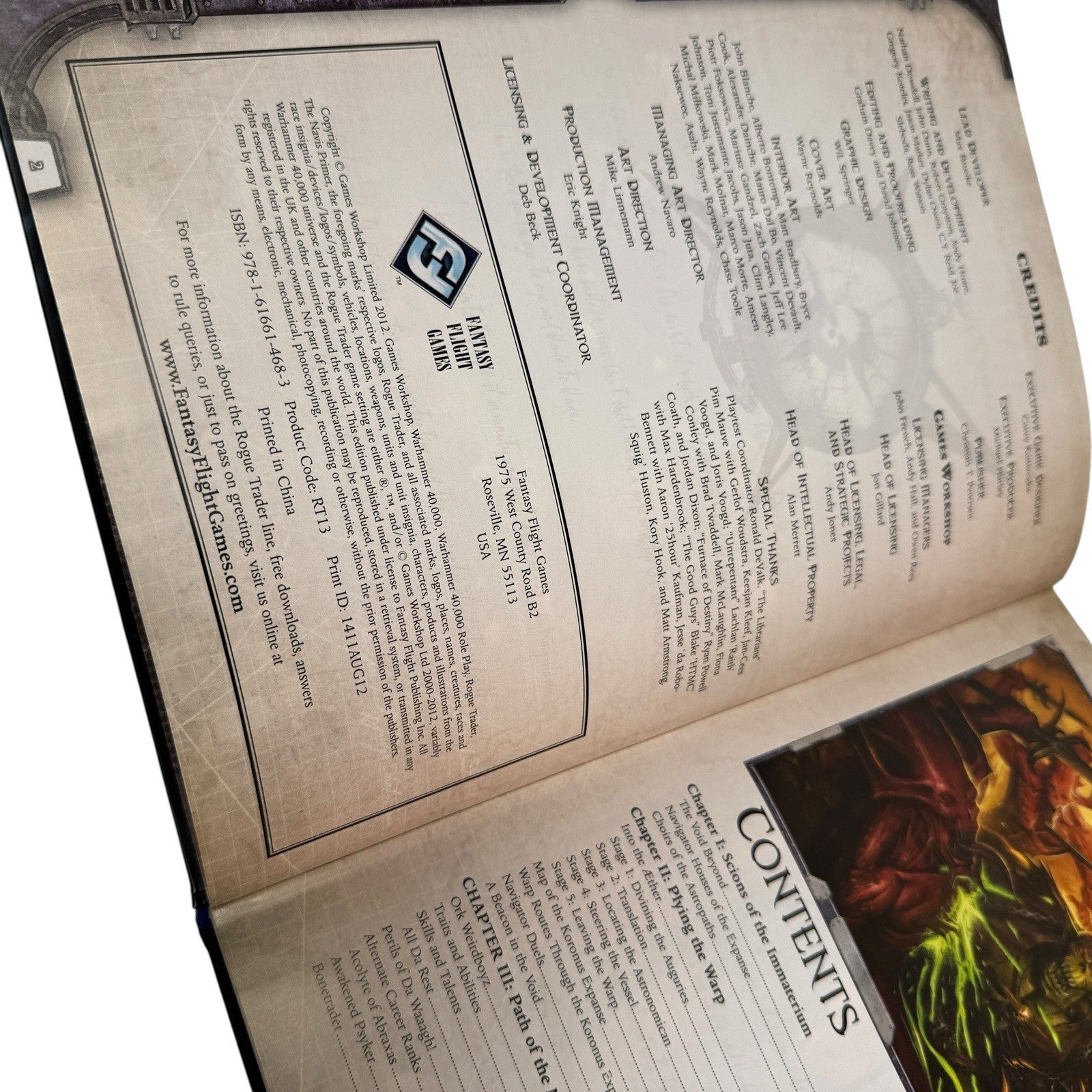 Warhammer 40K Rogue Trader The Navis Primer Roleplaying Resource Book Hardcover
