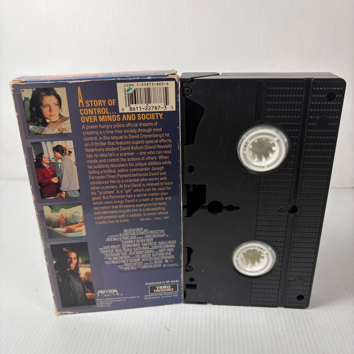Scanners II The New Order VHS 1991 Sci-Fi Thriller Video Treasures