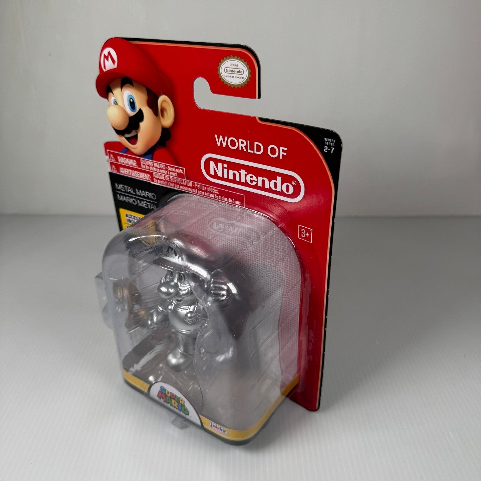 Metal Mario Super Mario Bros 4 Inch Figure Trophy Accessory Jakks Pacific