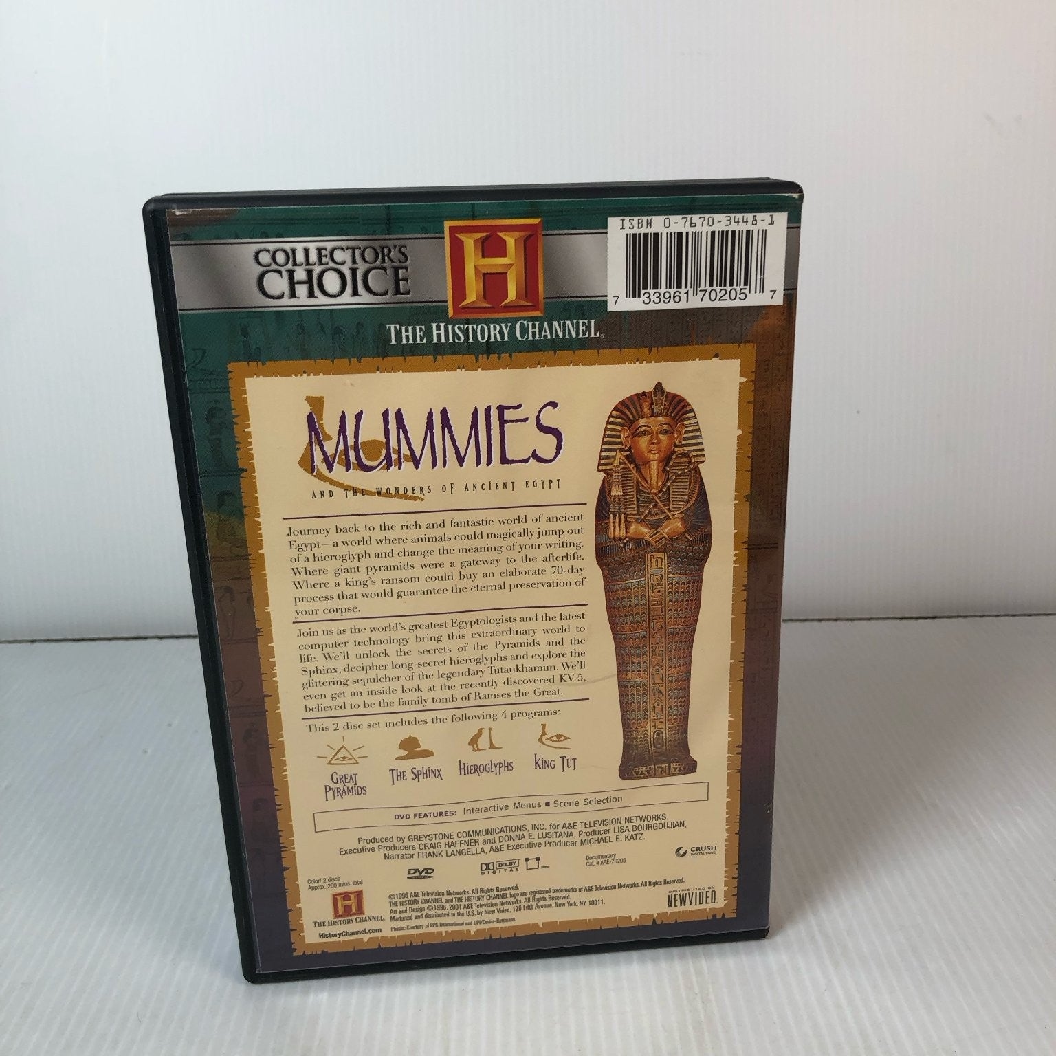 Mummies & Wonders of Ancient Egypt DVD 1998 History Channel 2-Disc Set