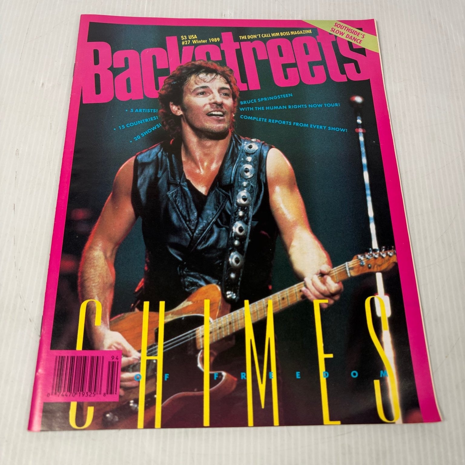 Backstreets Winter 1989 Bruce Springsteen Human Rights Now Tour Magazine Music