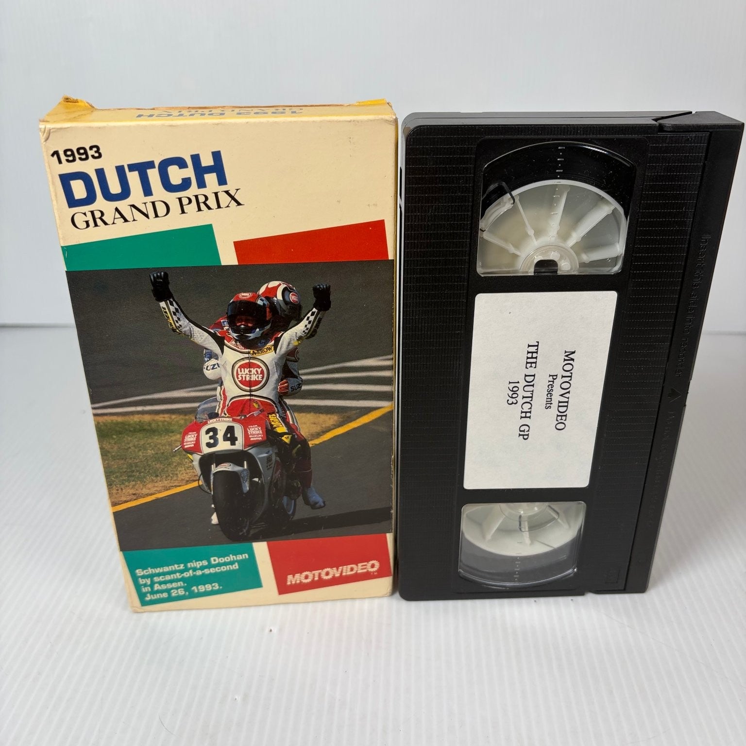 1993 Dutch Grand Prix VHS Motorcycle Racing Very Rare MOTOVIDEO NTSC Release