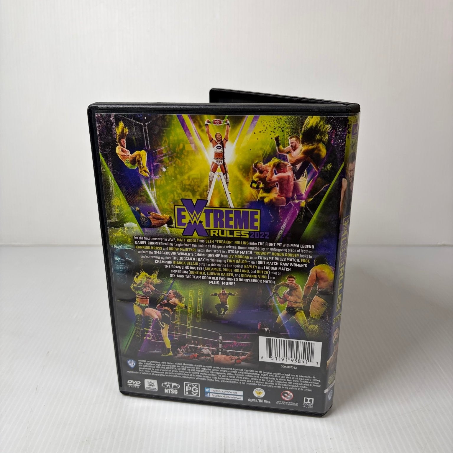 EXTREME RULES 2022 DVD WWE Finn Balor Edge Ronda Rousey Ladder Match Fight Pit