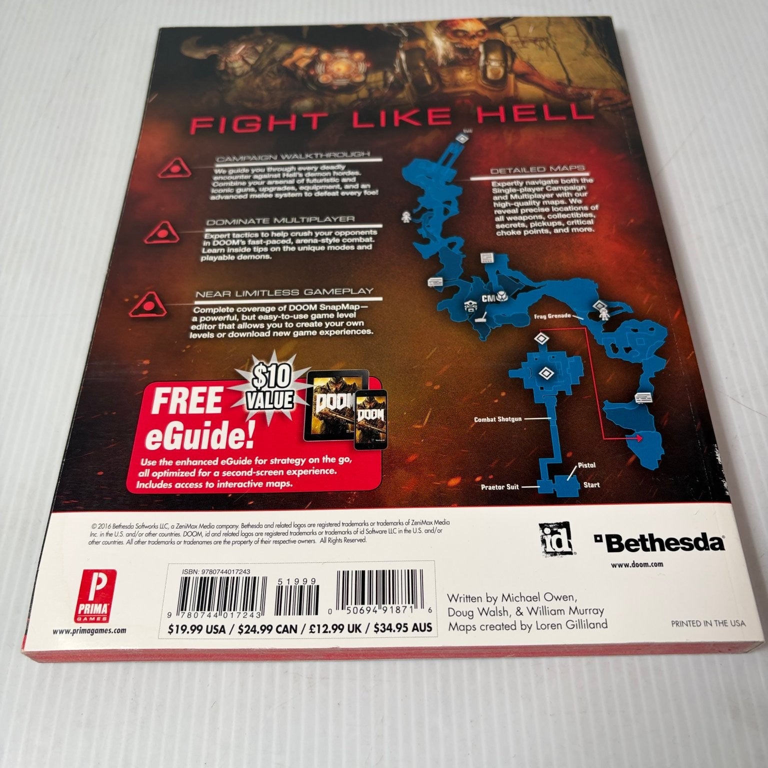 DOOM Xbox One PS4 PC Official Strategy Guide Prima Games