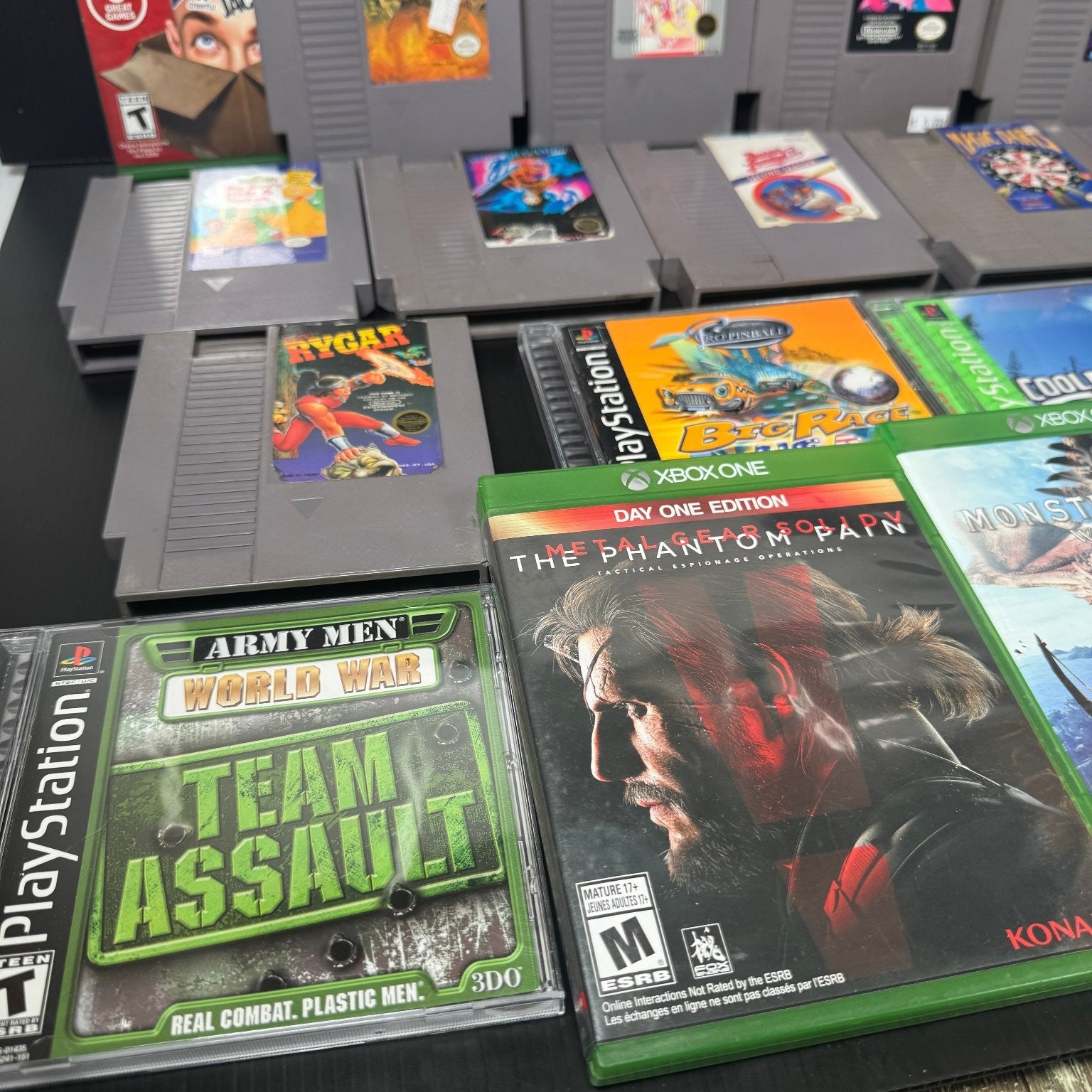 Mixed Lot of 20 NES, PS1 & Xbox One Games Rygar, Rare Replay, Witcher III & More