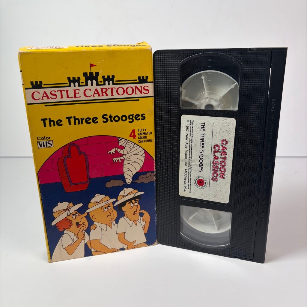 The Three Stooges Castle Cartoons VHS 1987 New Age Video Animated CC010