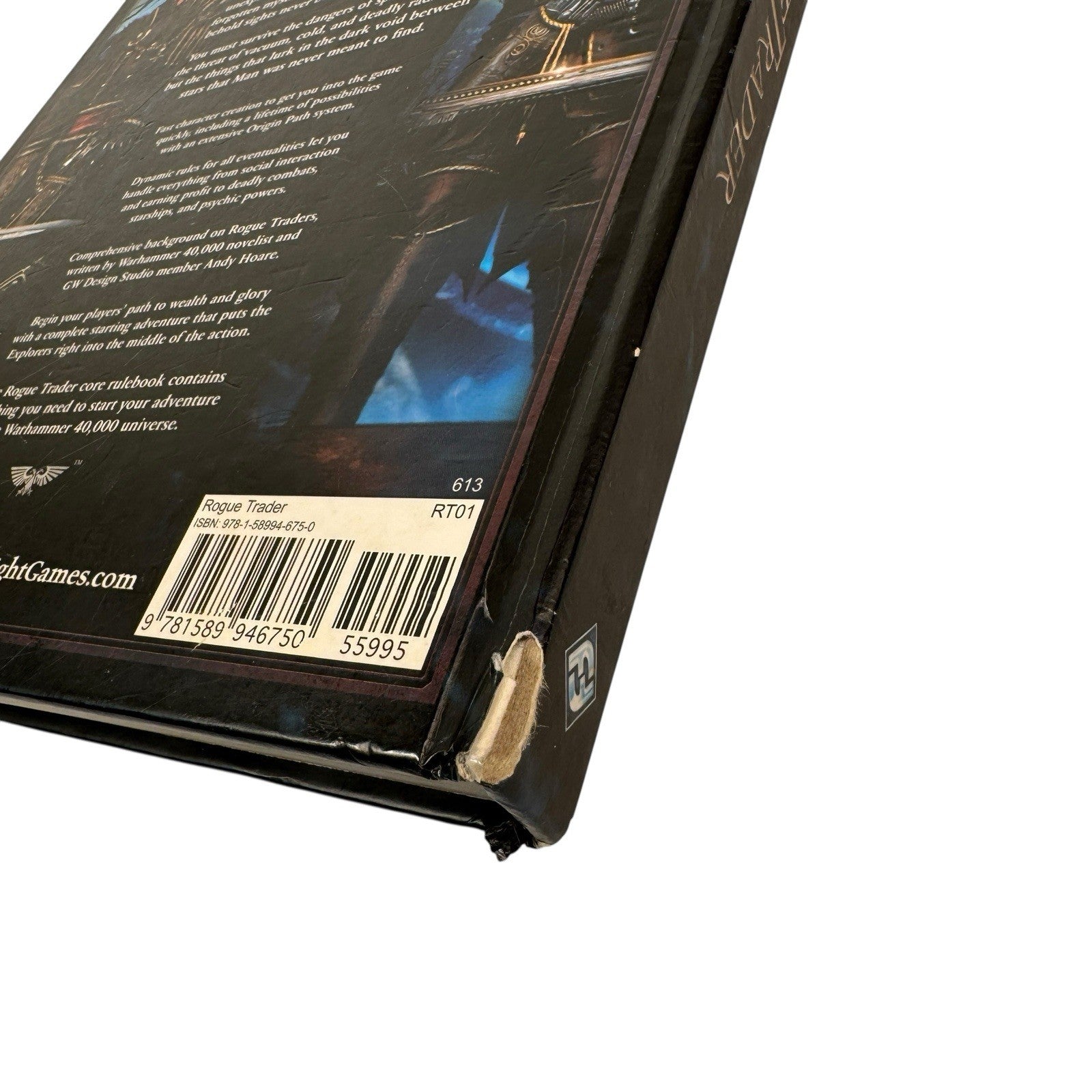 Warhammer 40K Rogue Trader Roleplaying Game Core Rulebook 1st Ed Hardcover