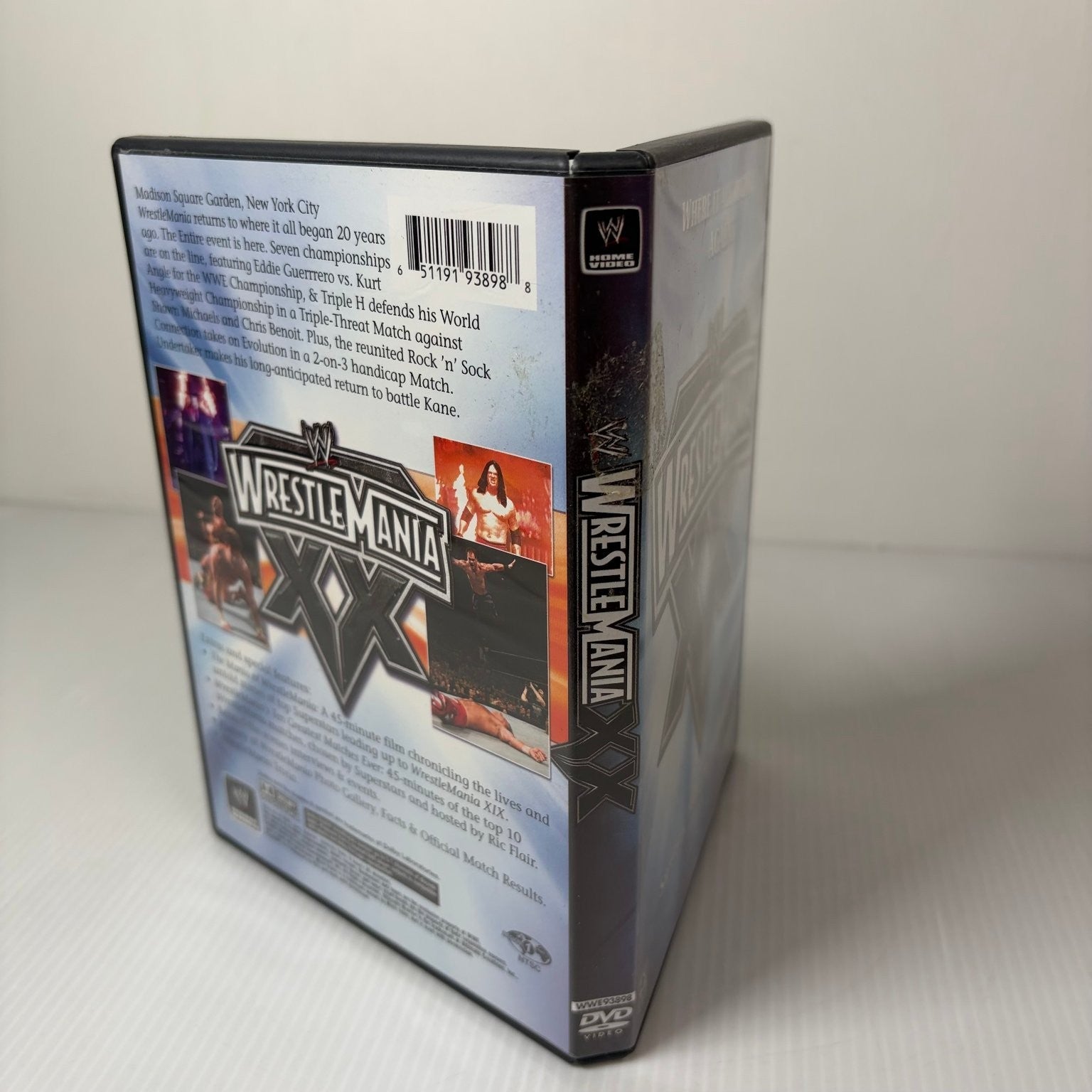 WrestleMania XX DVD 2004 Eddie Guerrero Triple H Shawn Michaels 3-Disc Set NTSC