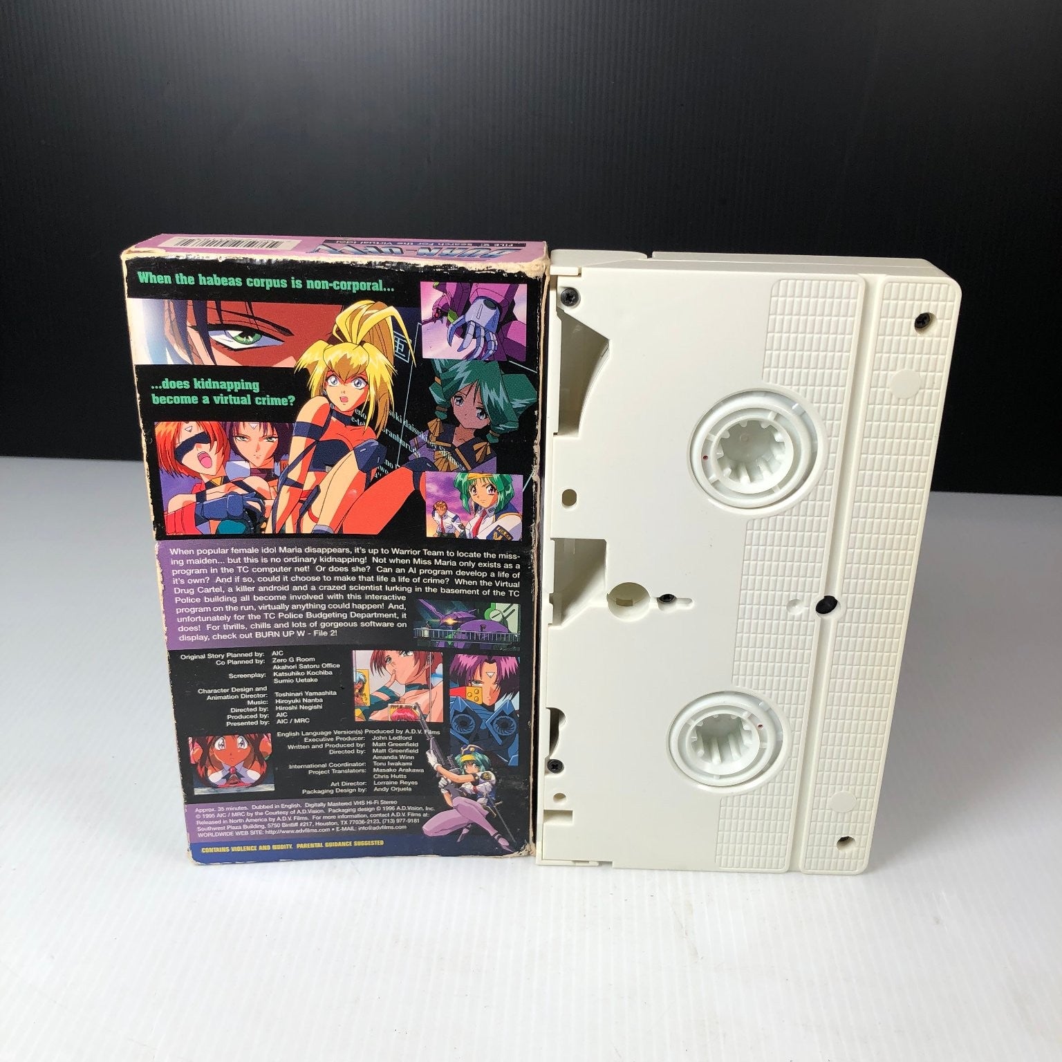 Burn-Up W File 2 VHS 1996 Anime English Dub ADV Films