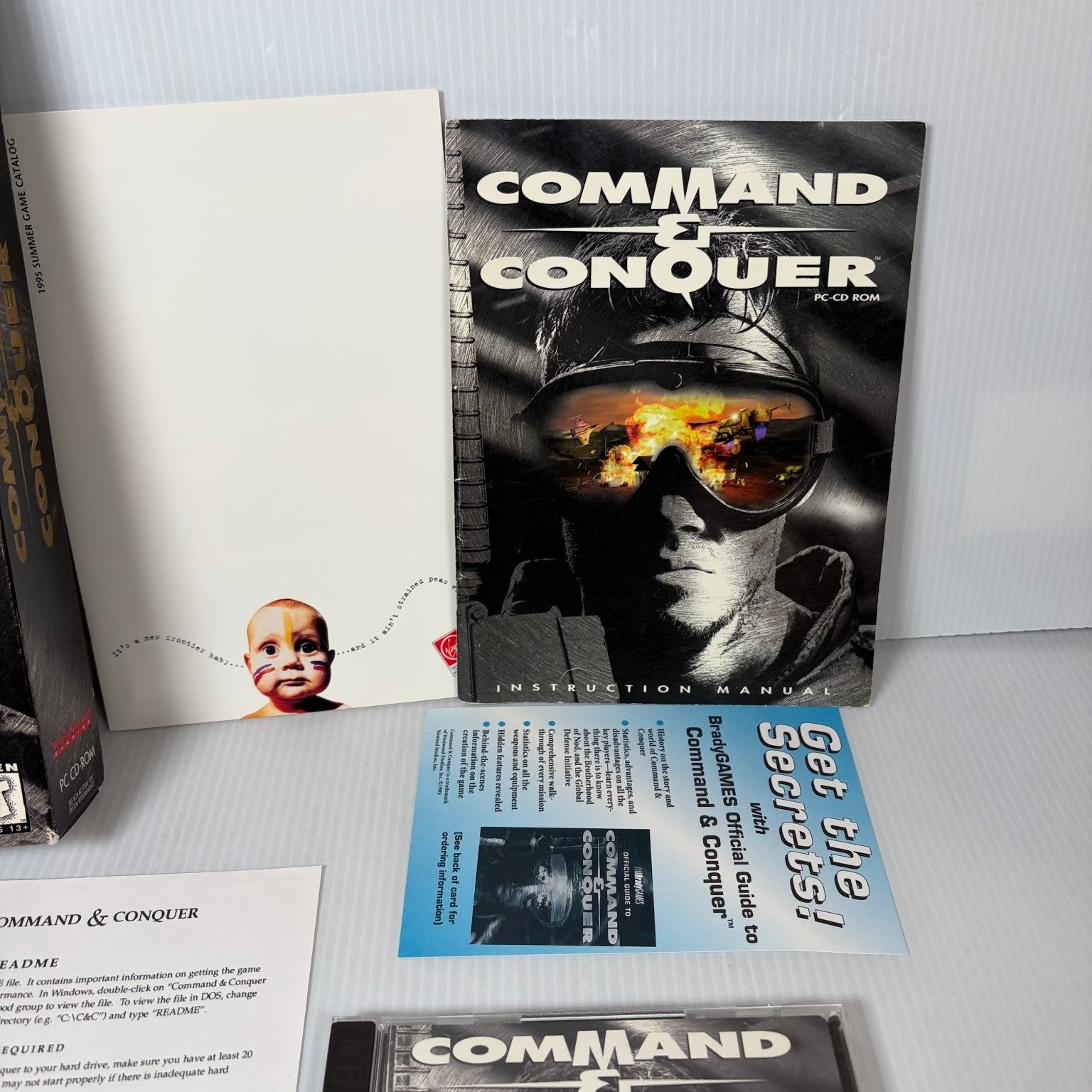 Command & Conquer Big Box PC CD-ROM Video Game Real-Time Strategy RTS Complete