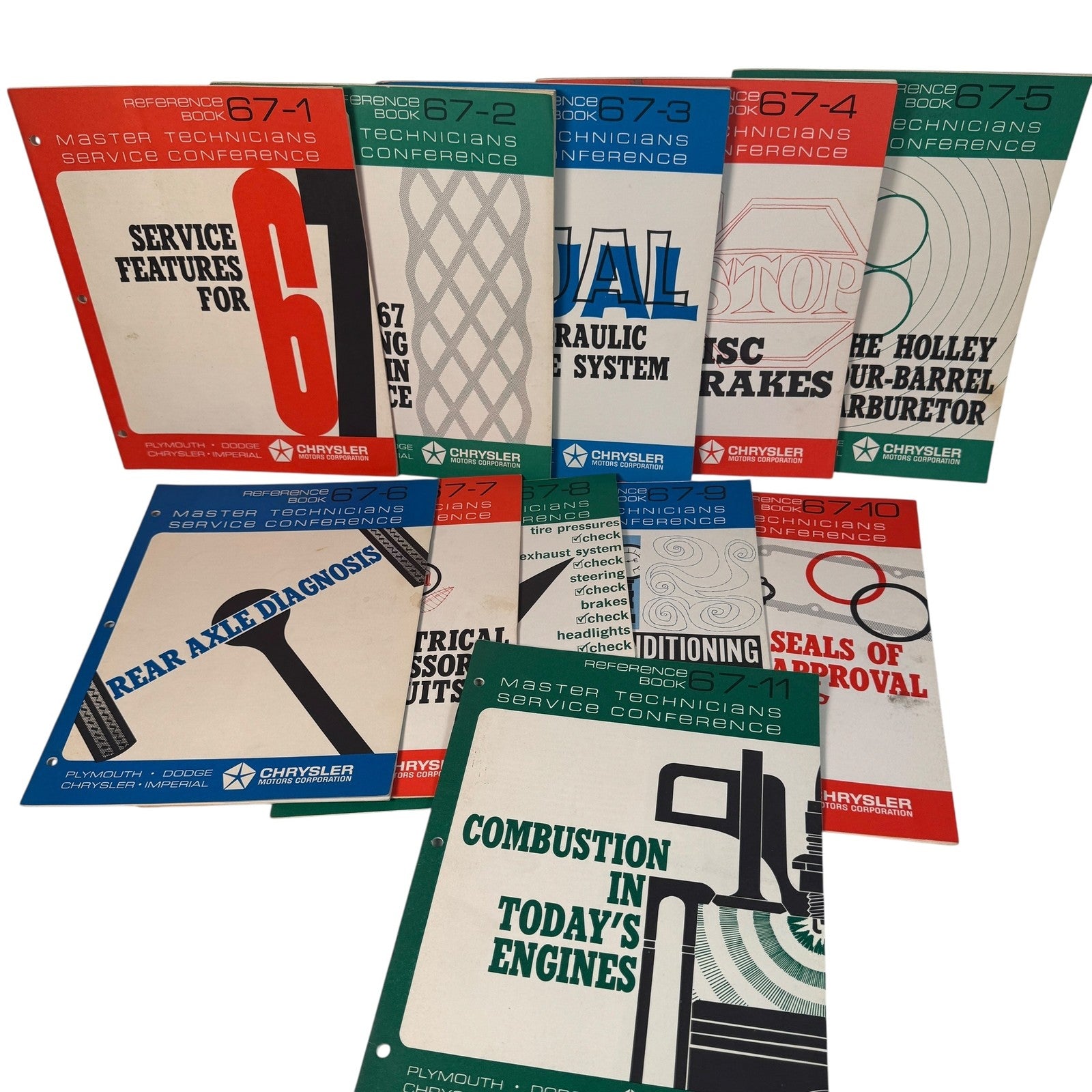 Vintage 1967 Chrysler Master Technicians Service Manuals Plymouth Dodge Imperial