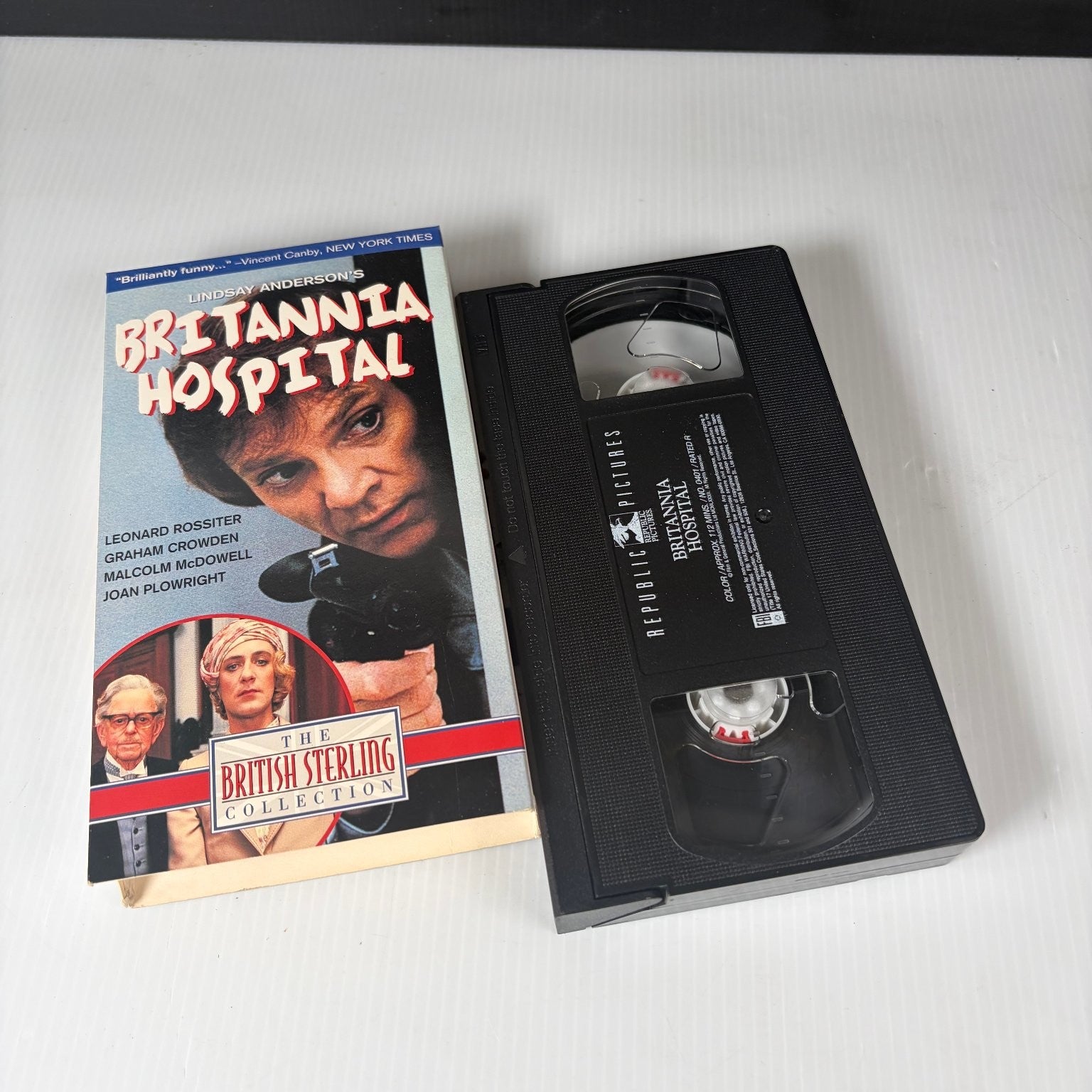 Britannia Hospital VHS 1982 Black Comedy Original Release Republic Pictures