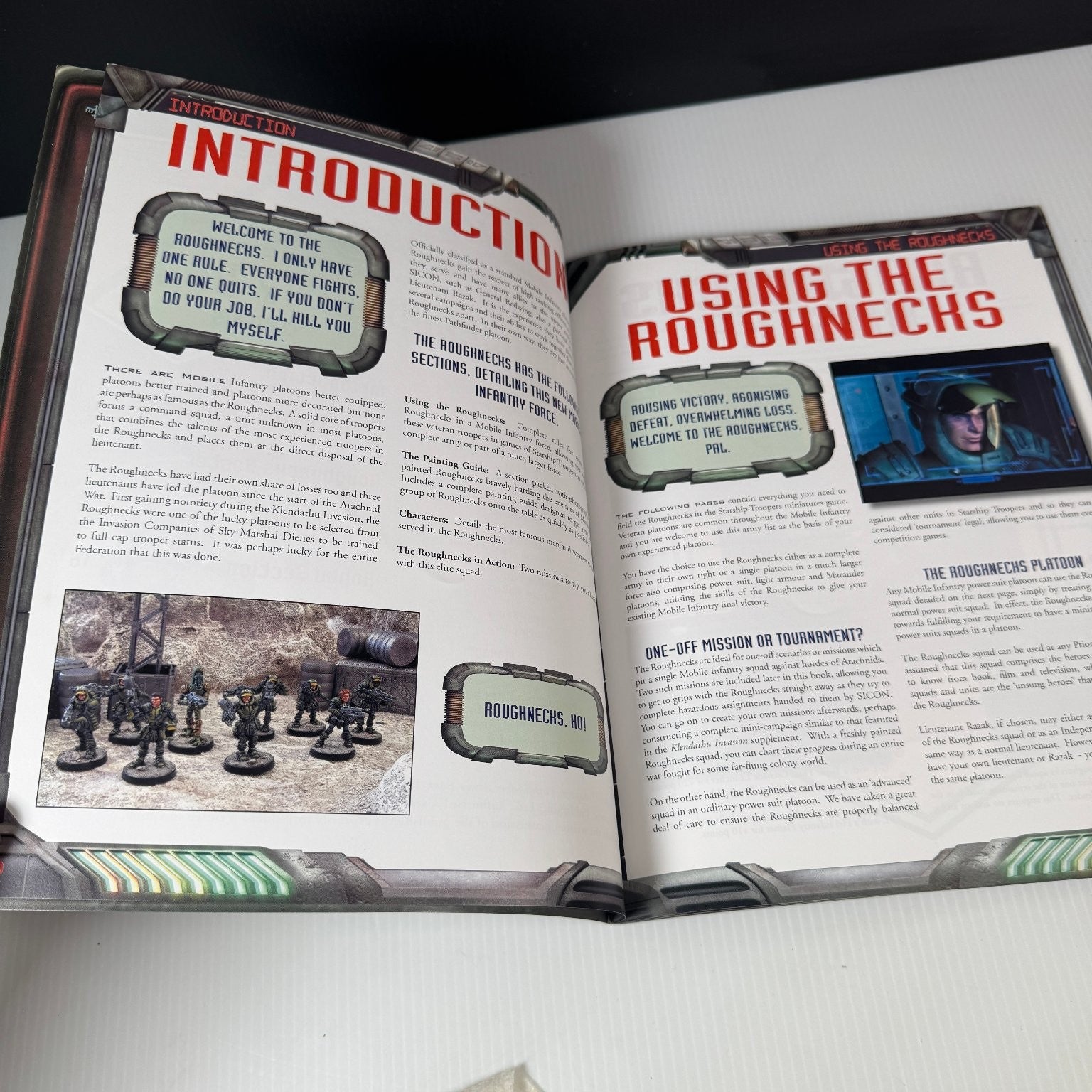 Starship Troopers The Miniatures Game Roughnecks Army Book 2005 Mongoose