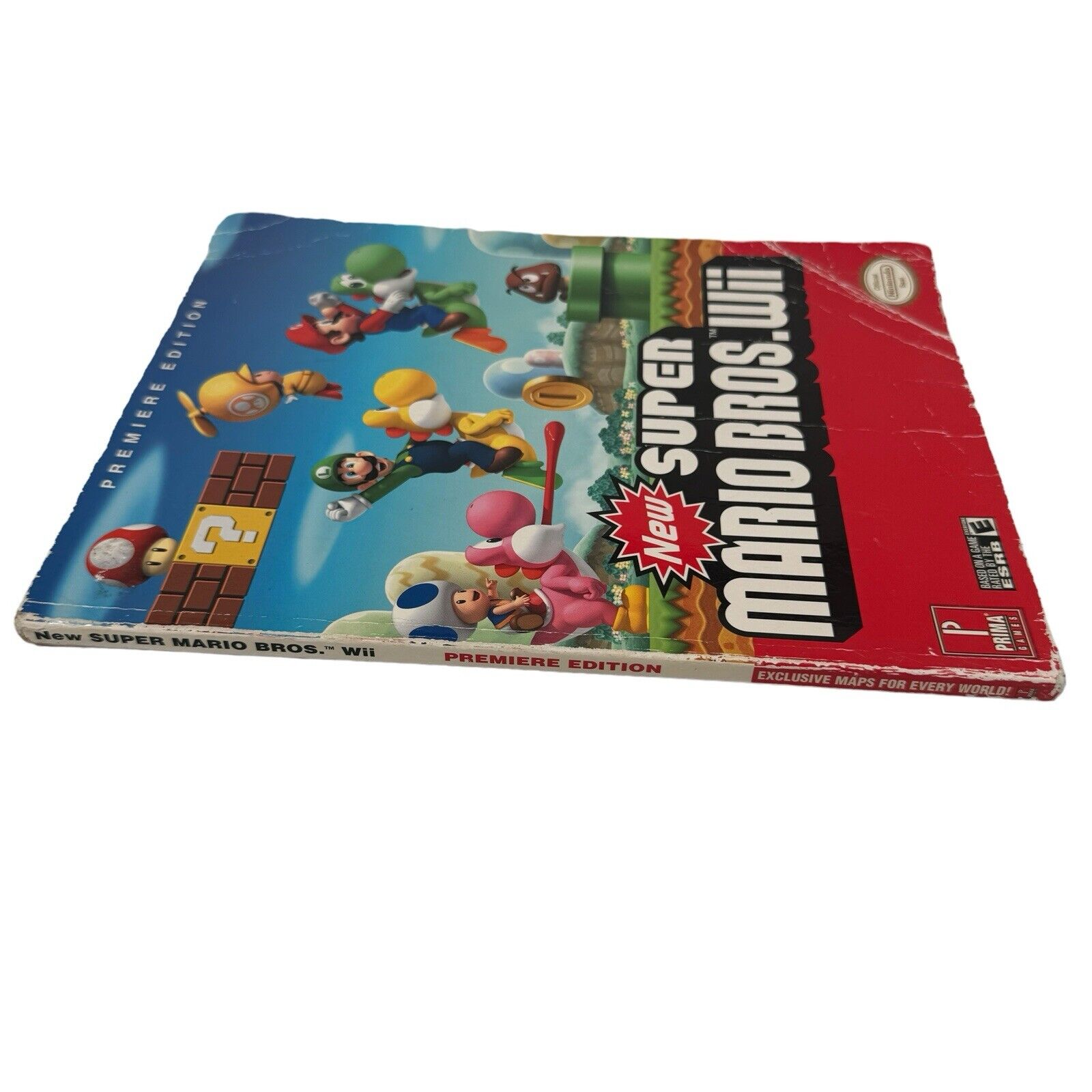 New Super Mario Bros Wii Premiere Edition Prima Strategy Game Guide No Poster