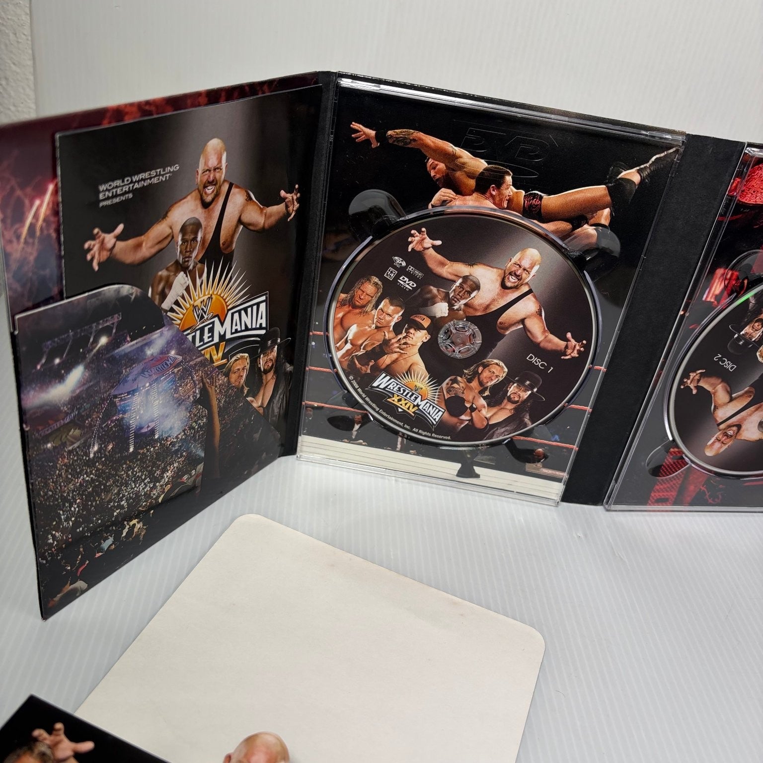 WrestleMania XXIV DVD 2008 Limited Collector's Edition 3 Disc Set Steelcase WWE