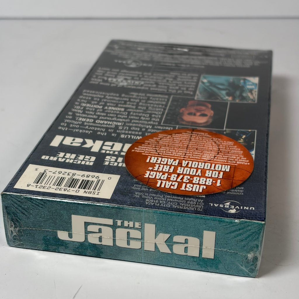 The Jackal VHS Bruce Willis Richard Gere SEALED 1998 Universal Behind-the-Scenes