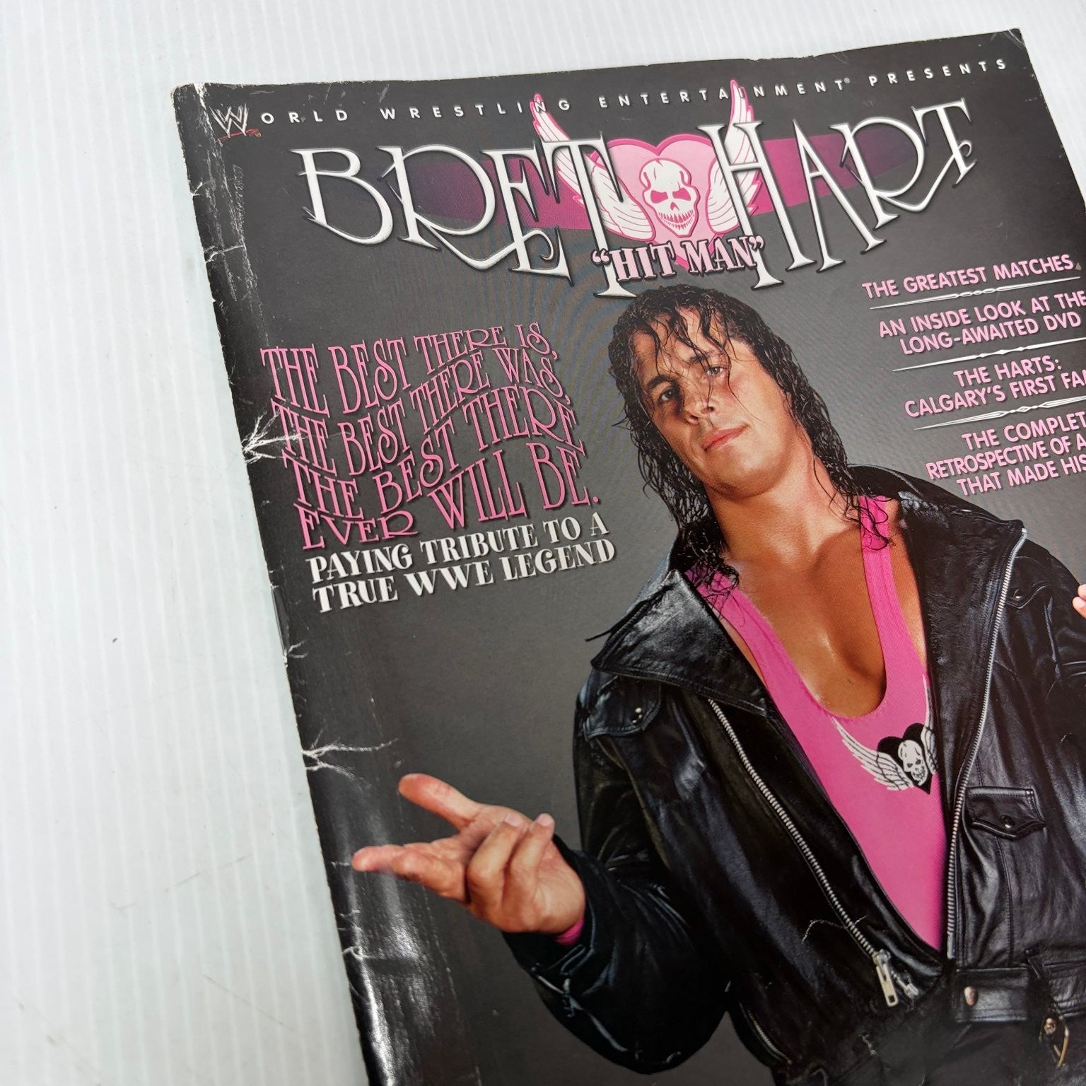 Bret Hart Hit Man WWE Magazine February 2006 Tribute Wrestling Legend