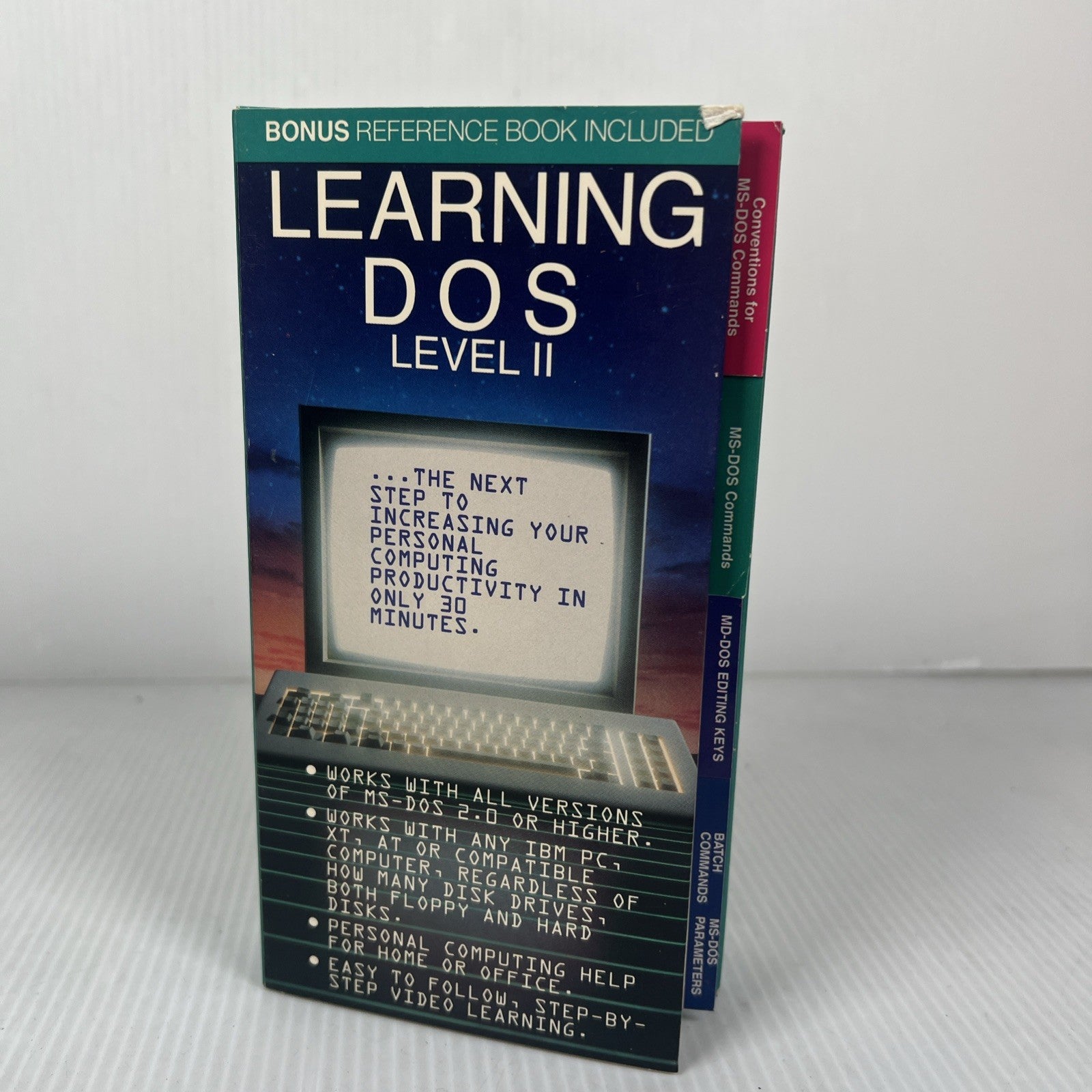Rare Learning DOS Level II (2) (VHS, 1989) Computer Software Learning Video