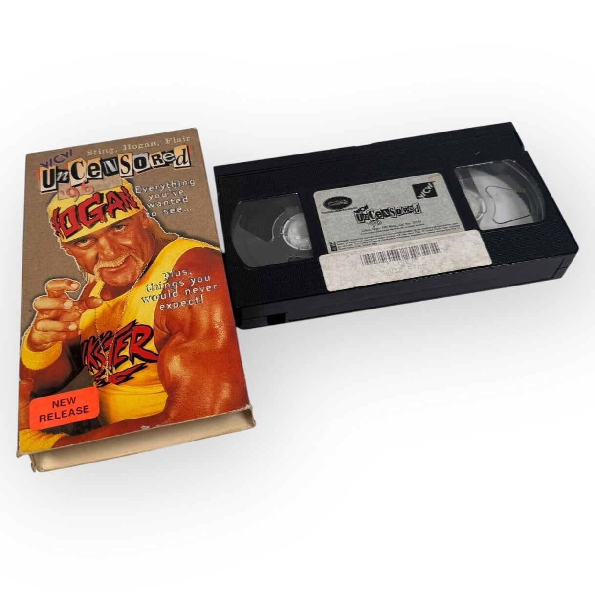 WCW Uncensored 1996 Classic Wrestling VHS Vintage Hulk Hogan, Sting, Flair RARE