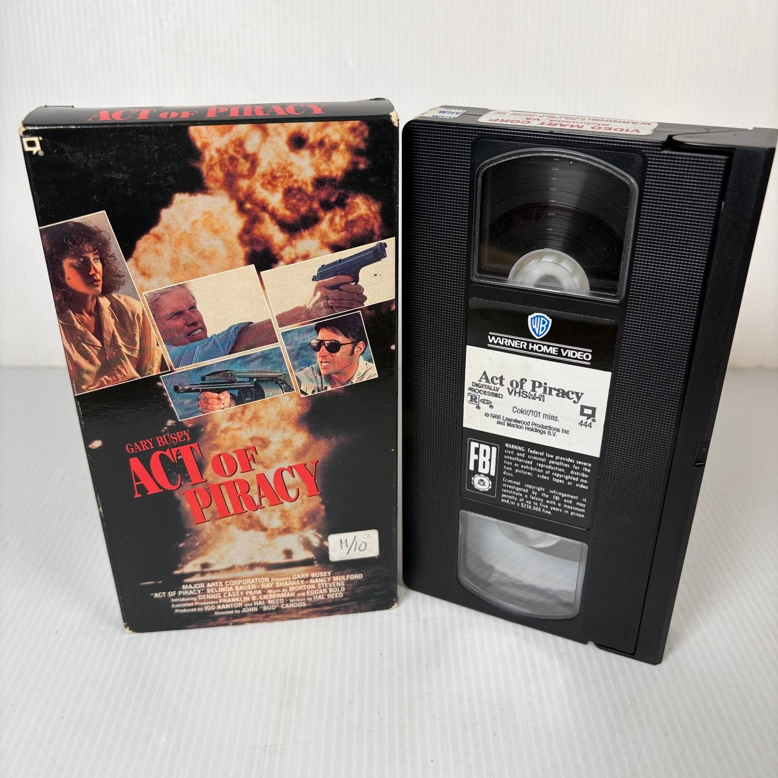 Act of Piracy VHS 1988 Action Thriller Gary Busey Warner Home Video
