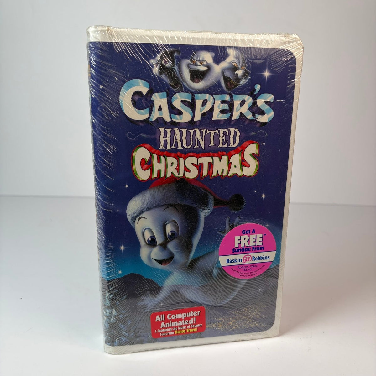 Casper's Haunted Christmas VHS 2000 Animated Family Holiday Universal