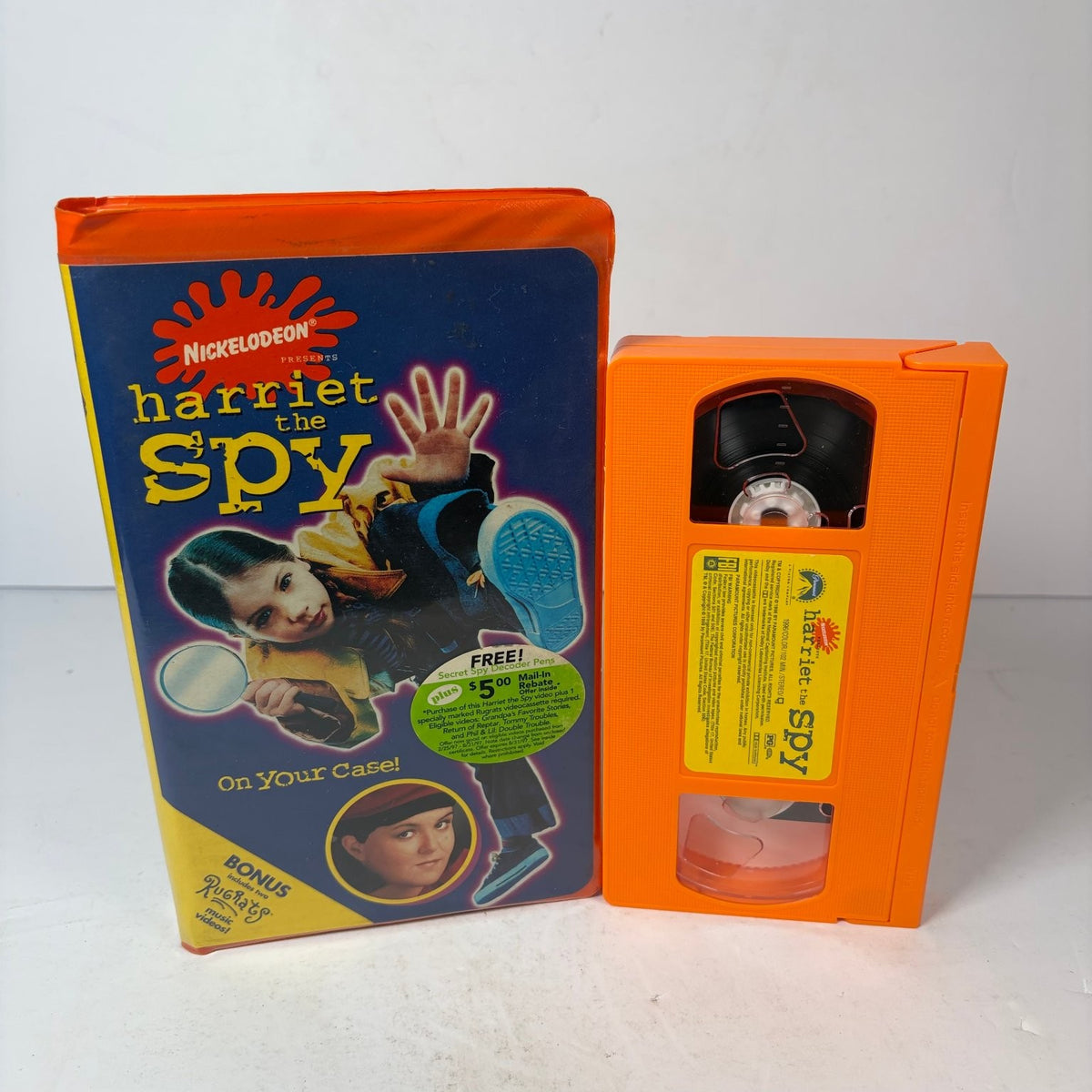 Harriet the Spy VHS 1996 Family Comedy Orange Shell Paramount Nickelodeon