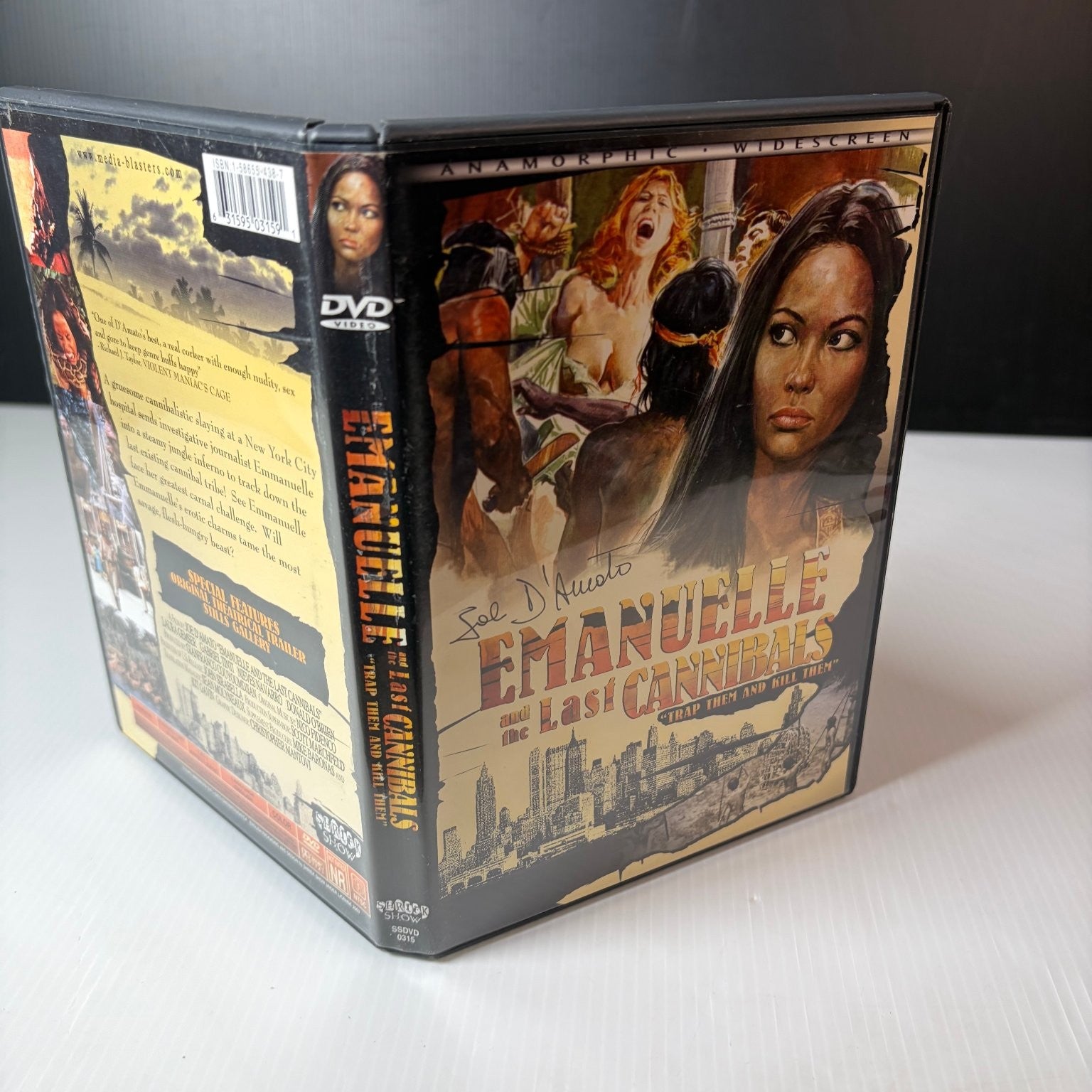 Emanuelle and the Last Cannibals DVD 2003 Joe D'Amato Laura Gemser Widescreen