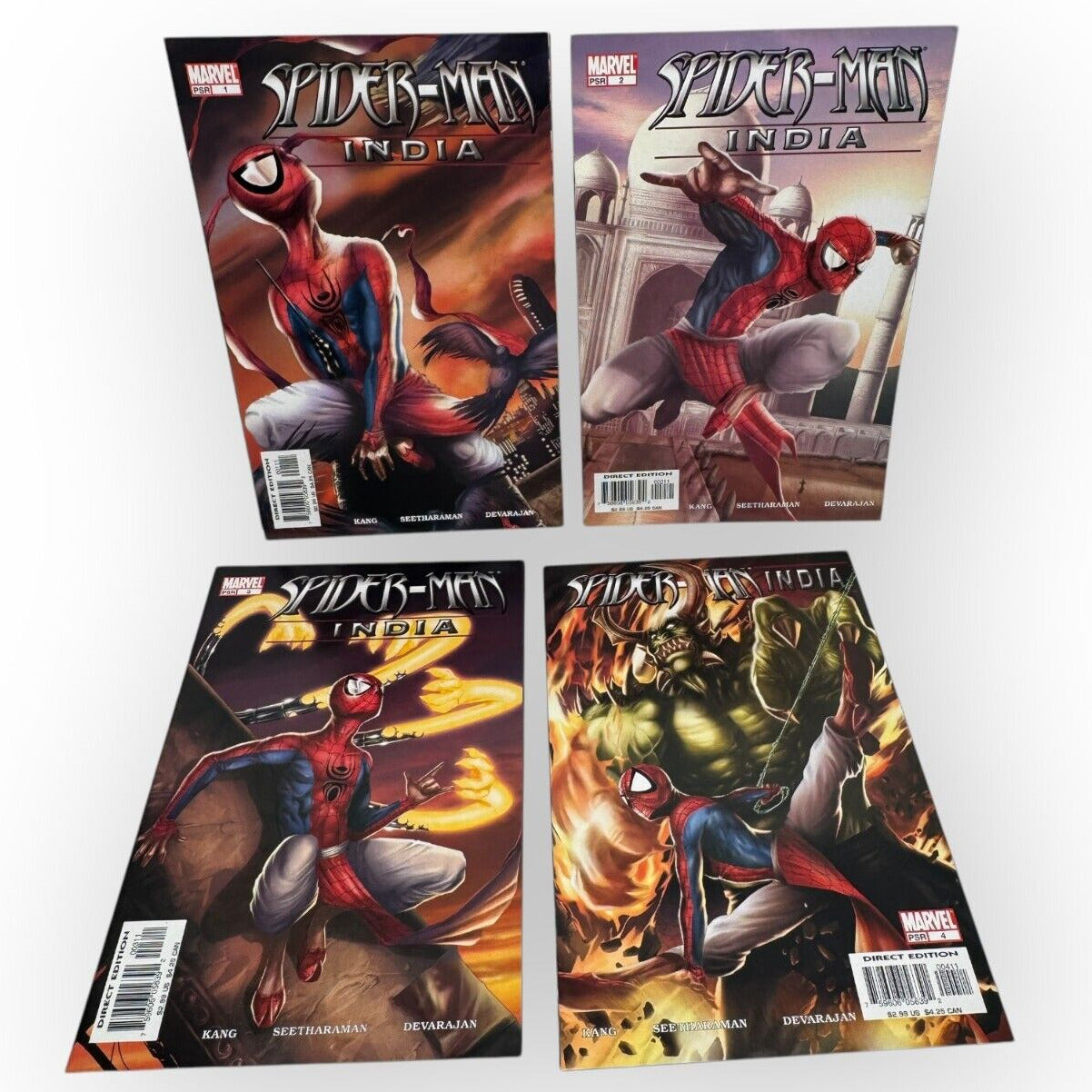 Spider-Man: India 1-4 Complete From 2002 NM 1st Appearance Prabhakar VF/VF+