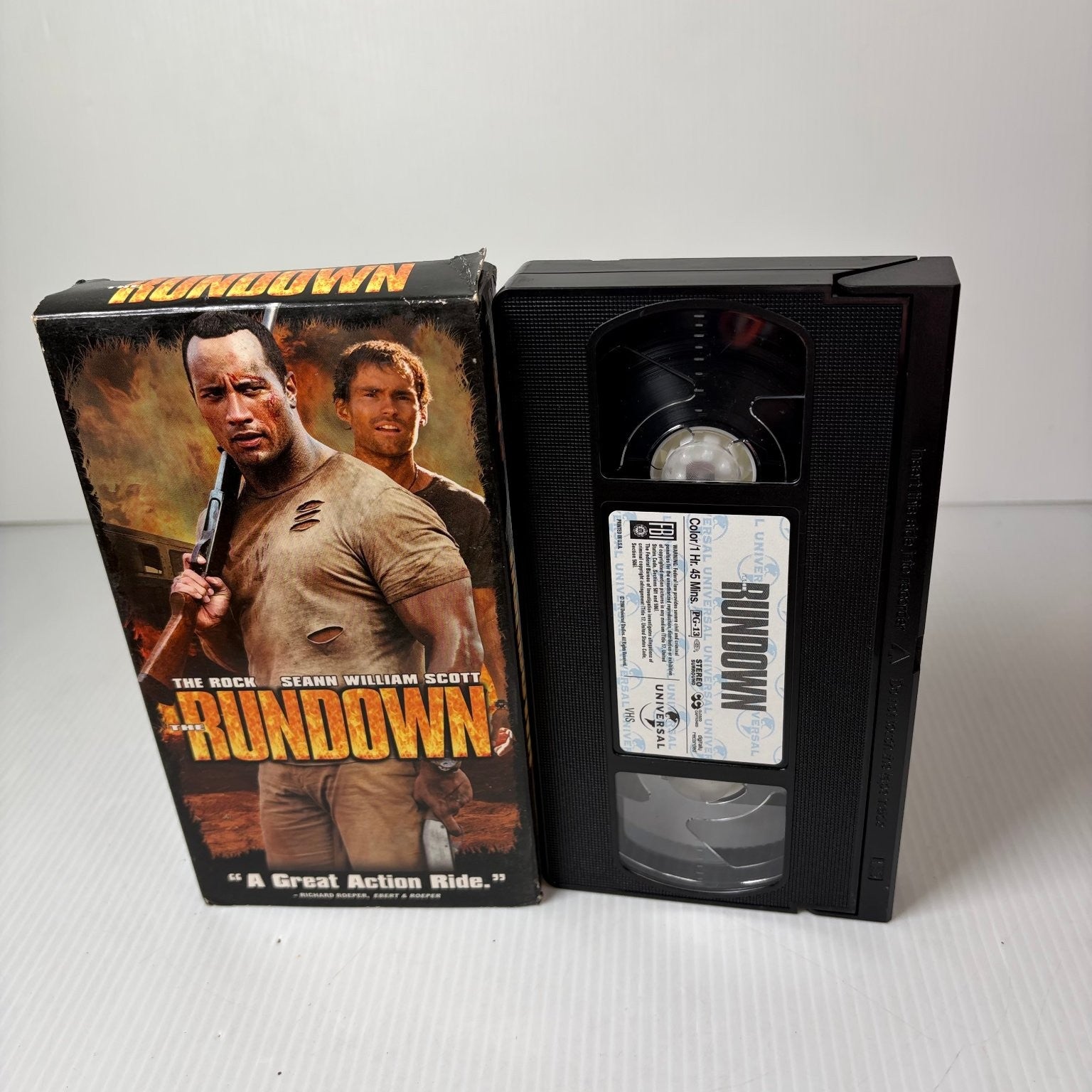 The Rundown VHS 2003 Action Adventure Comedy Dwayne Johnson Universal