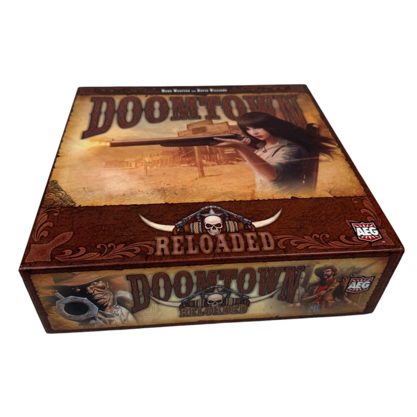 Doomtown Reloaded The Board Game Fun AEG Games Used 2014