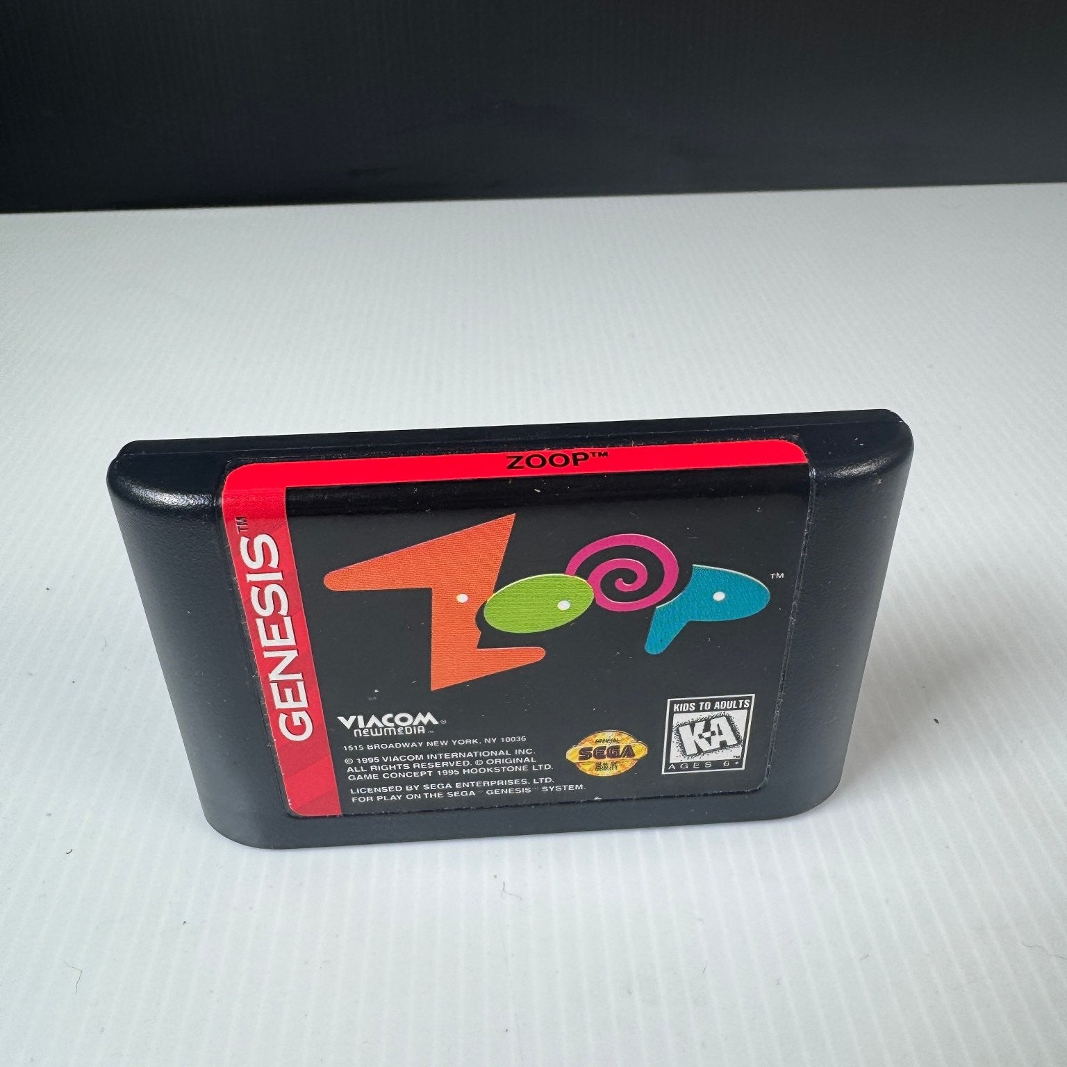 Zoop Sega Genesis Video Game Puzzle Action Cartridge Only