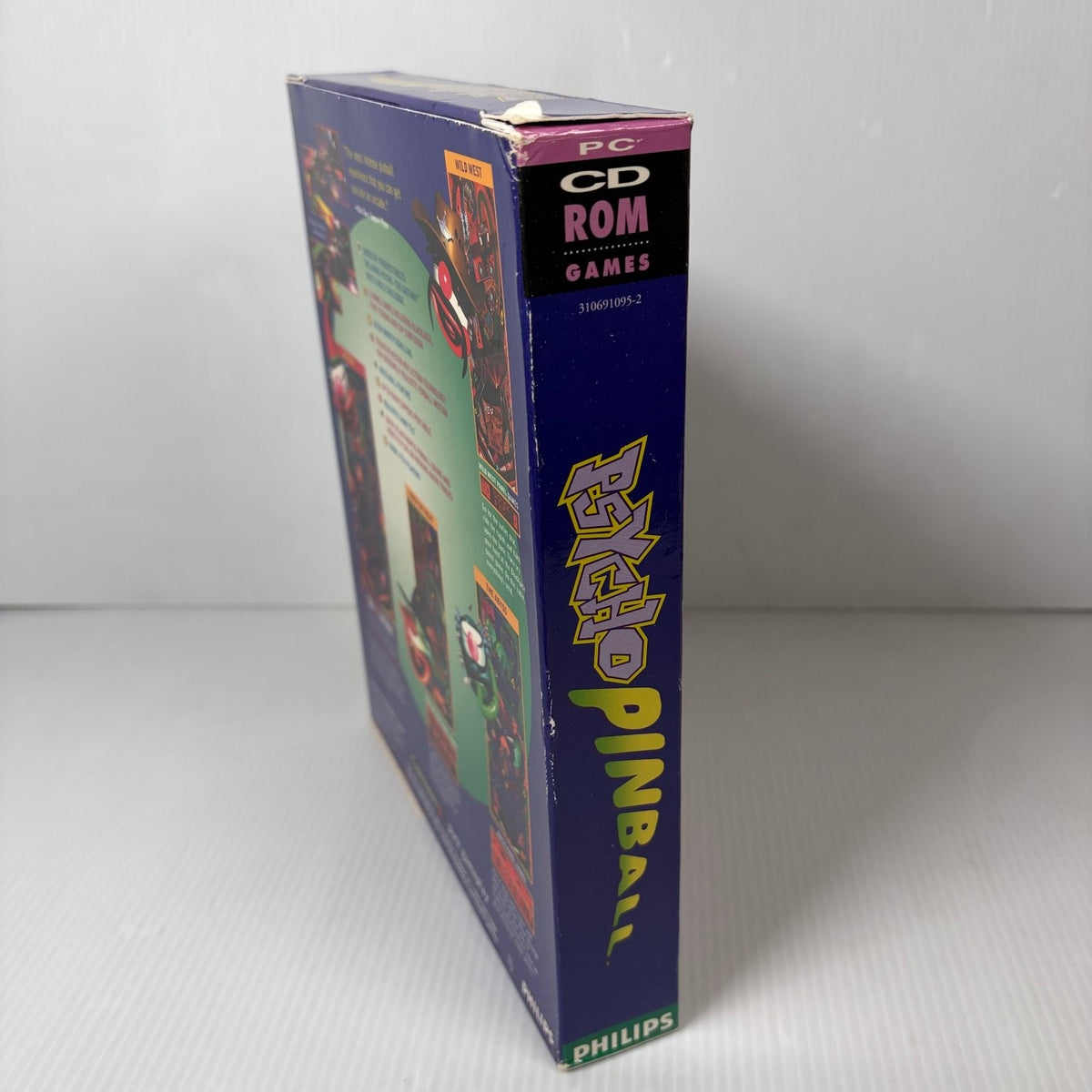 Psycho Pinball Big Box PC CD-ROM Video Game Retro Classic Pinball Complete