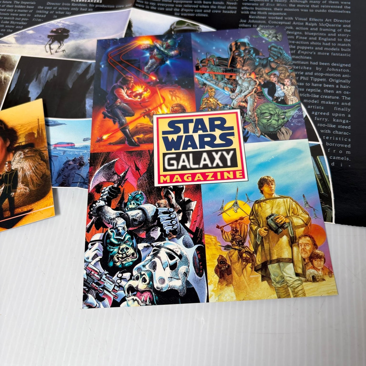 Star Wars Galaxy Magazine Lot 2 Issues #4 #5 1995 Topps Lucasfilm with Cards