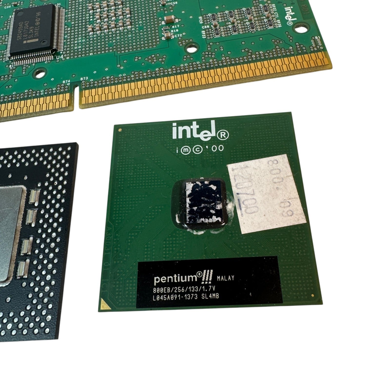 Vintage Intel Pentium Lot of 3 Processors Pentium III & MMX 233 Retro CPUs