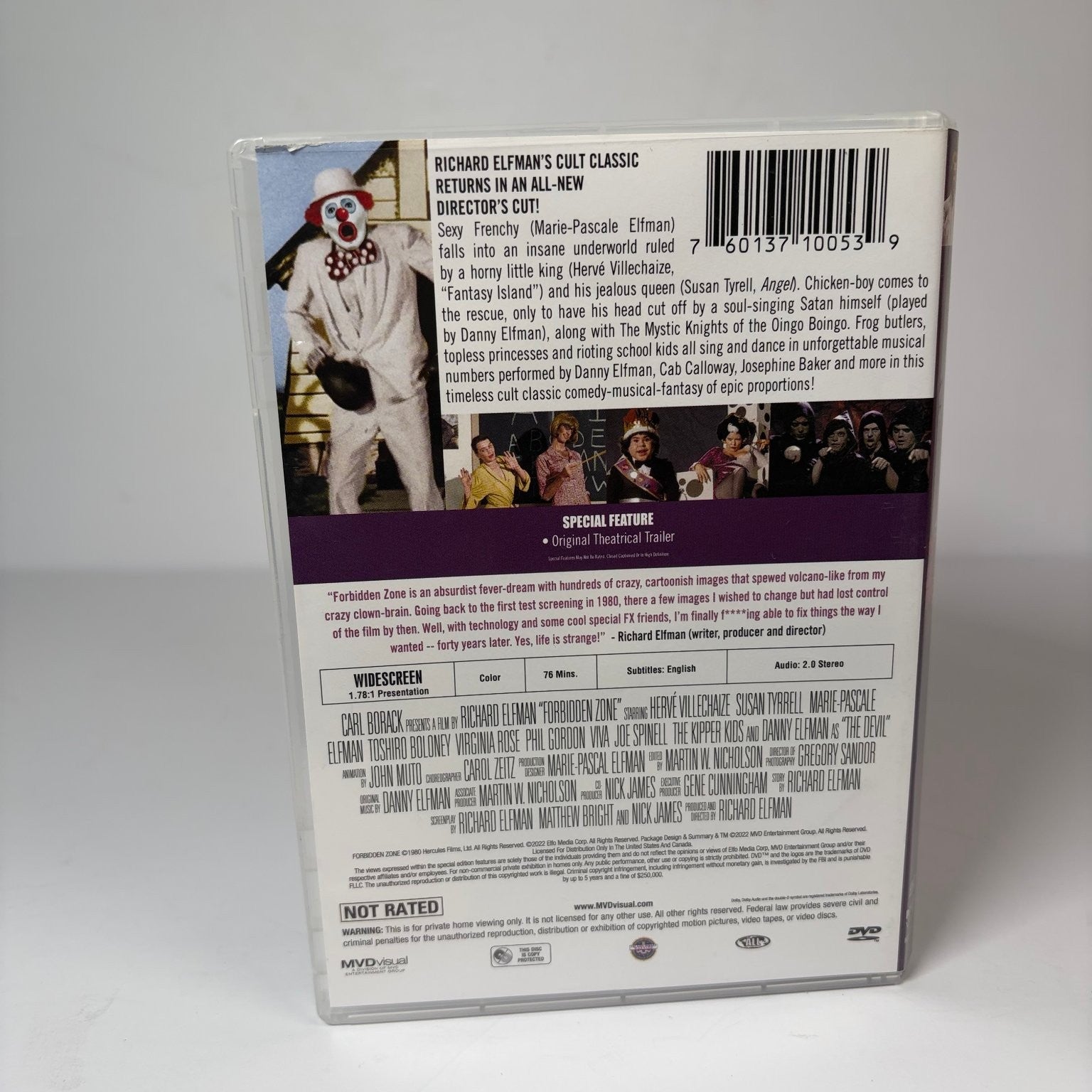 Forbidden Zone DVD 2002 Director's Cut Richard Elfman Musical Fantasy