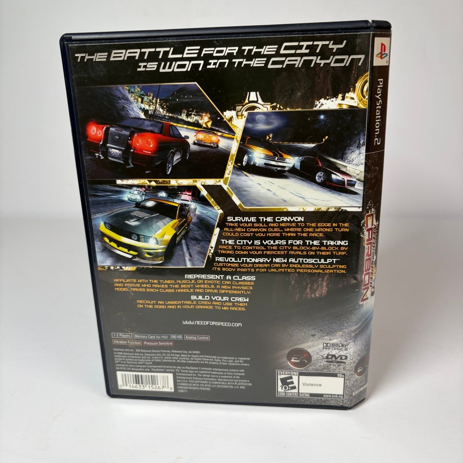Need for Speed Carbon PlayStation 2 PS2 Video Game Racing Black Label Complete