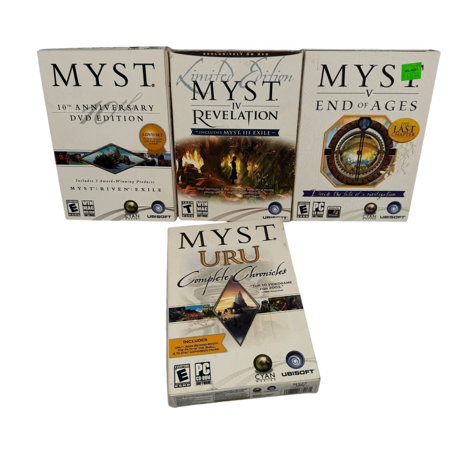 Myst Complete Collection of 6 Games I-V and Uru with Expansions for PC