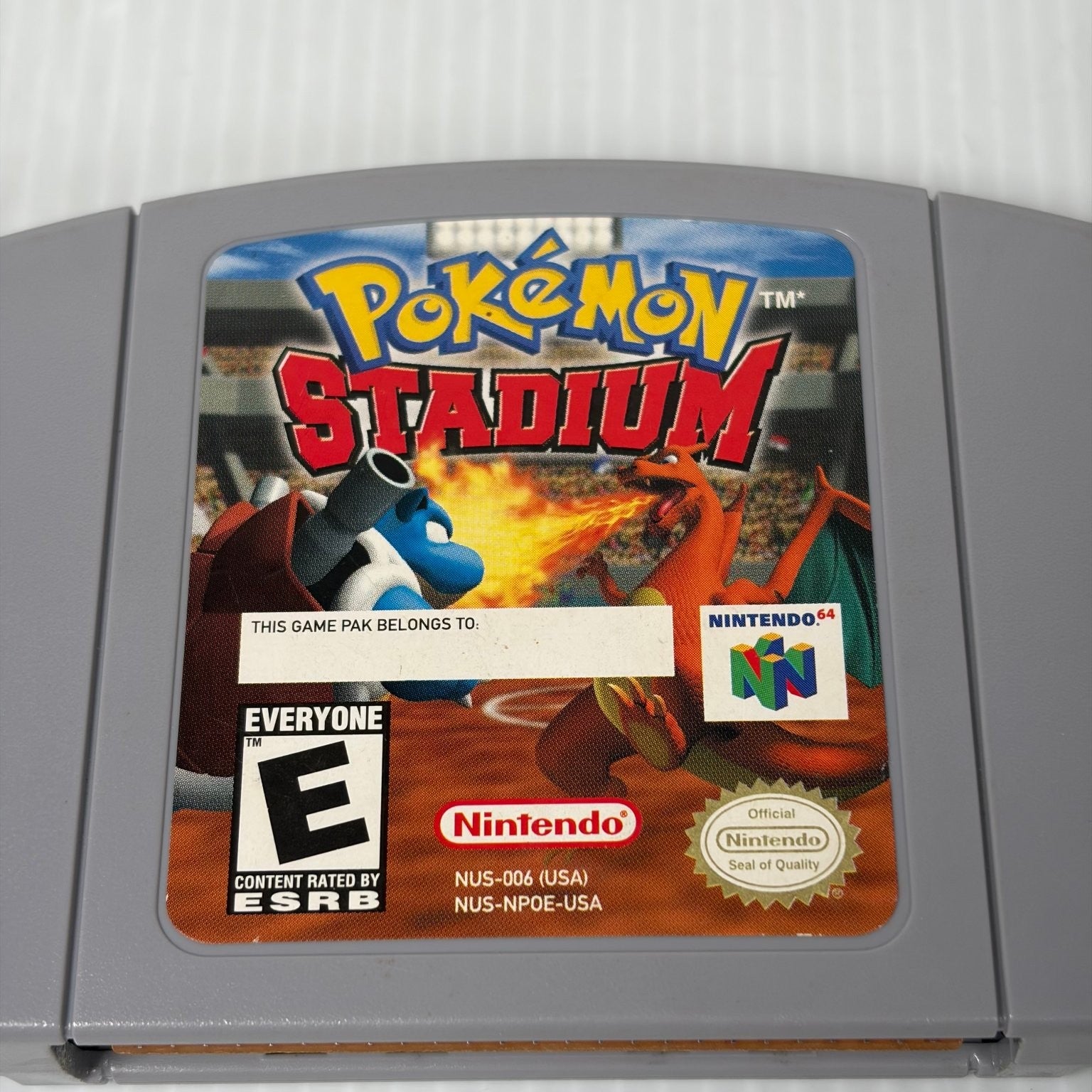 Pokémon Stadium Nintendo 64 N64 Video Game Battle Strategy Authentic Cartridge
