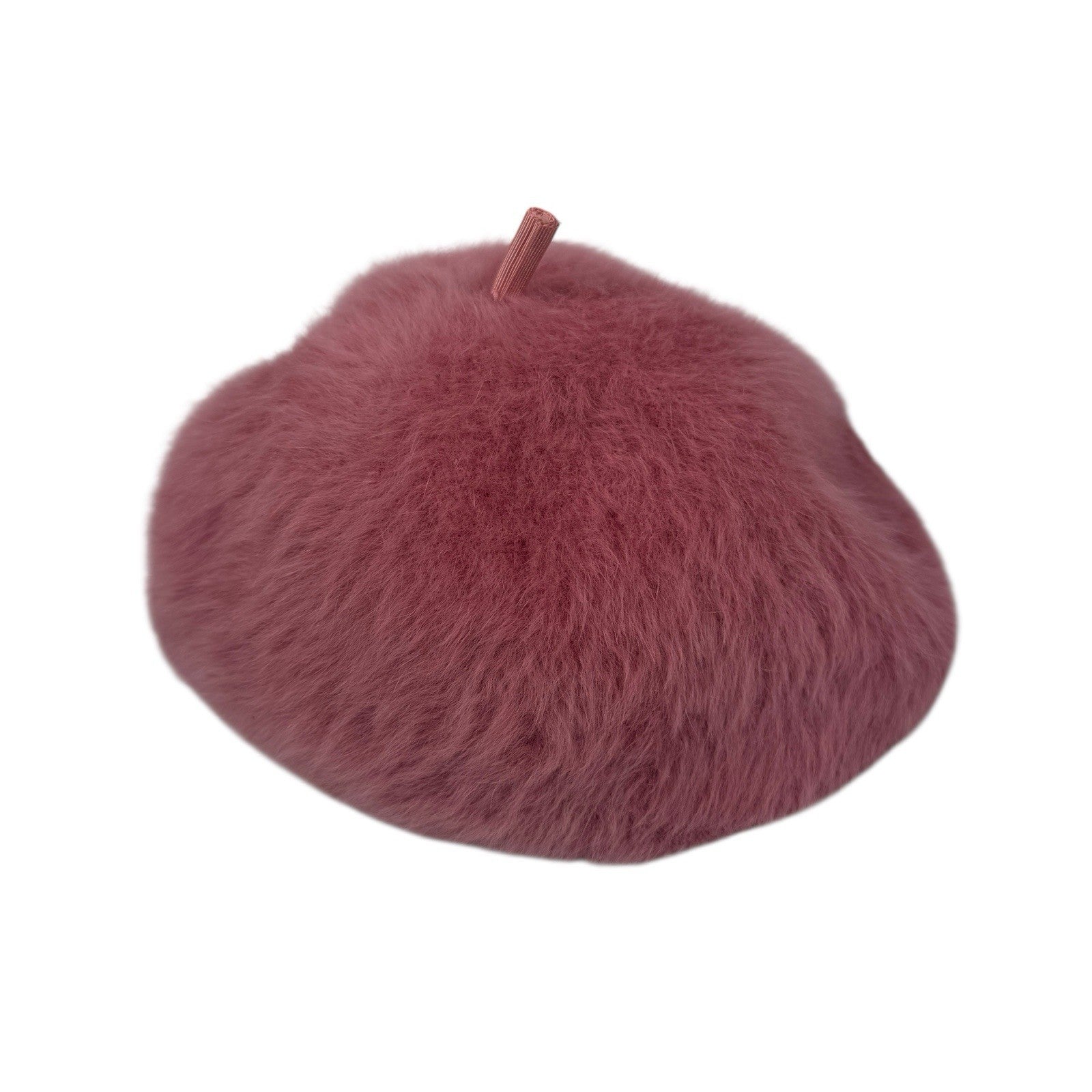 Kangol Furgora Pink Angora Fuzzy Flat Cap Hat OS One Size Fits All Stretch