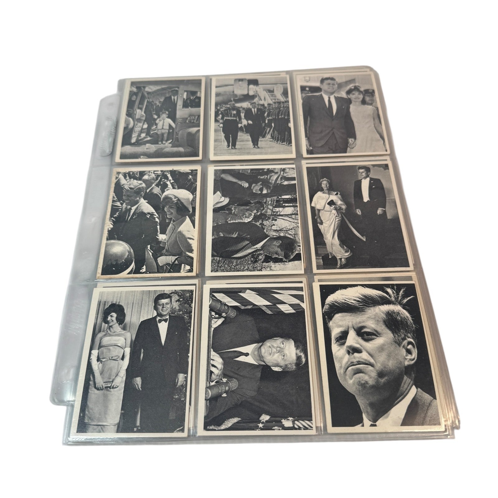 1964 The Story of John F. Kennedy JFK Topps Trading Cards Set of 77 Cards