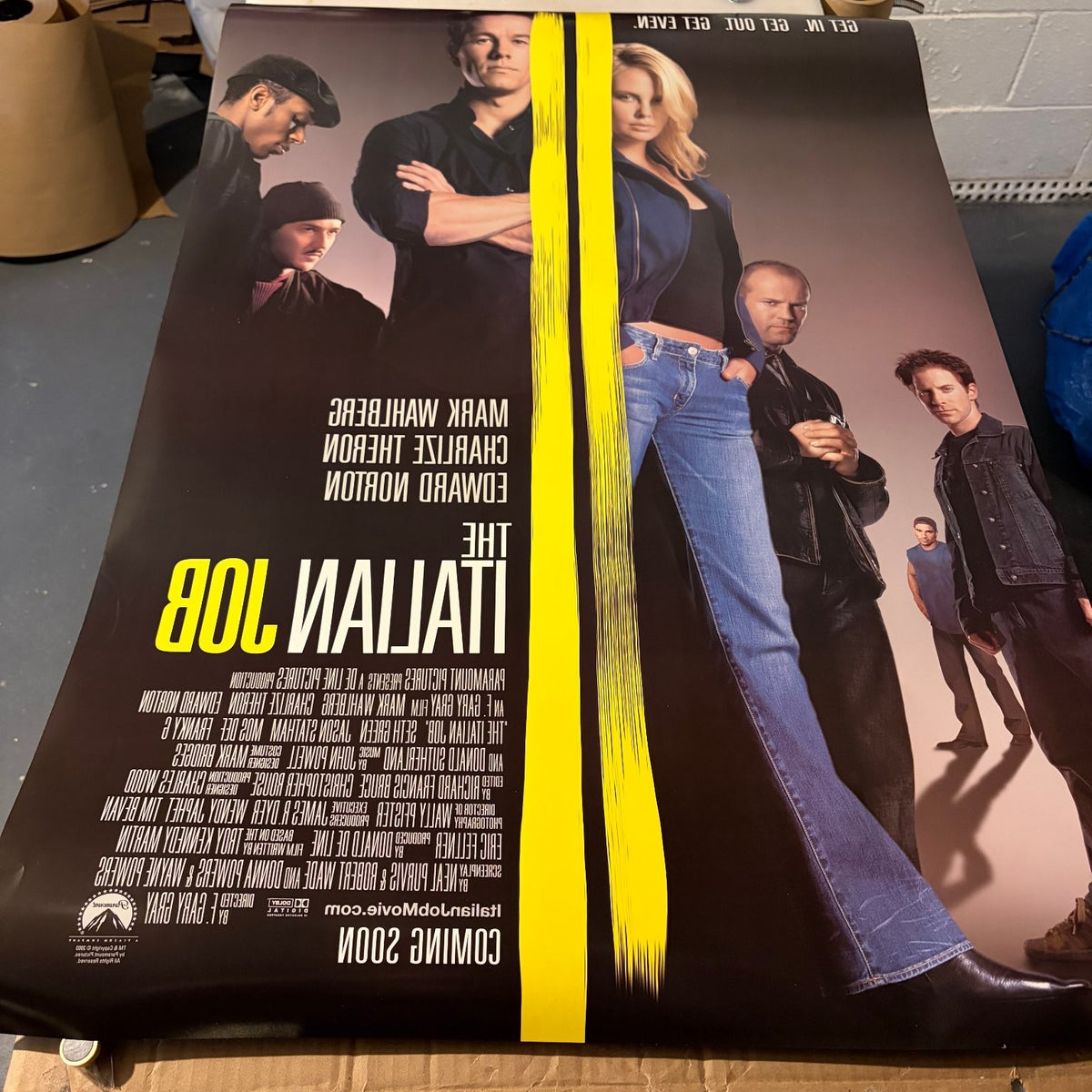 The Italian Job 2003 One Sheet Movie Poster Original Double-Sided Charlize 27x40