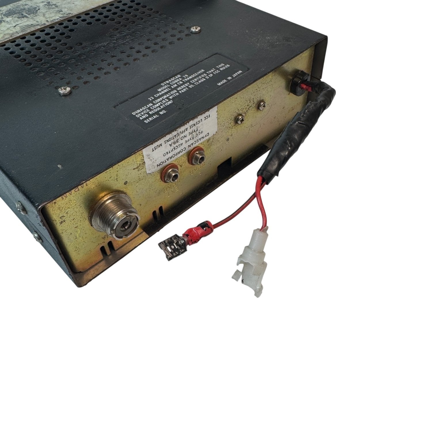 Cobra 29 CB Radio 23-Channel AM Mobile Radio Black Vintage Model AS IS Untested